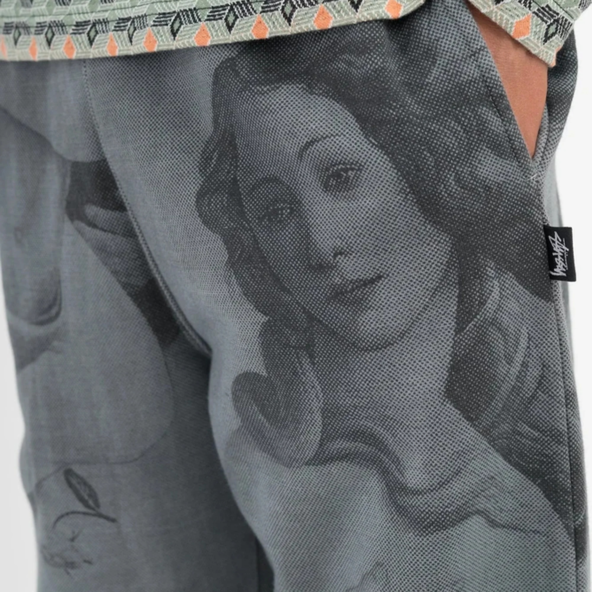 Stussy Mens Dyed Venus Sweatpants 'Black' - Image 3