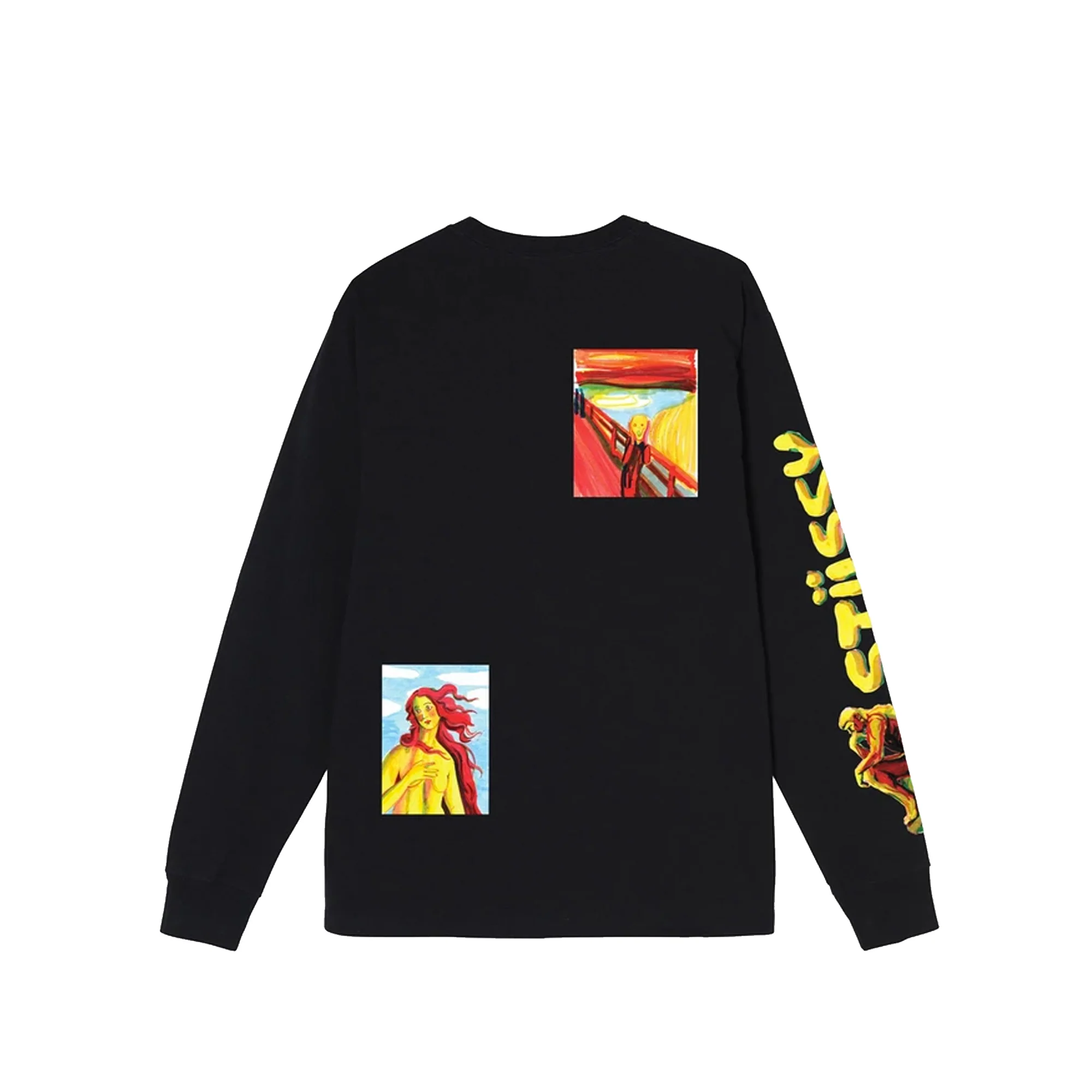 Stussy Mens Gallery LS Tee 'Black' - Image 2