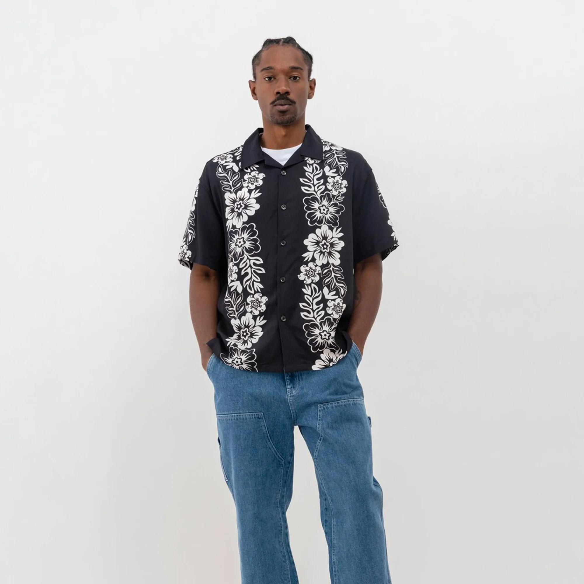 Stussy Mens Hawaiian Pattern Shirt - Image 3