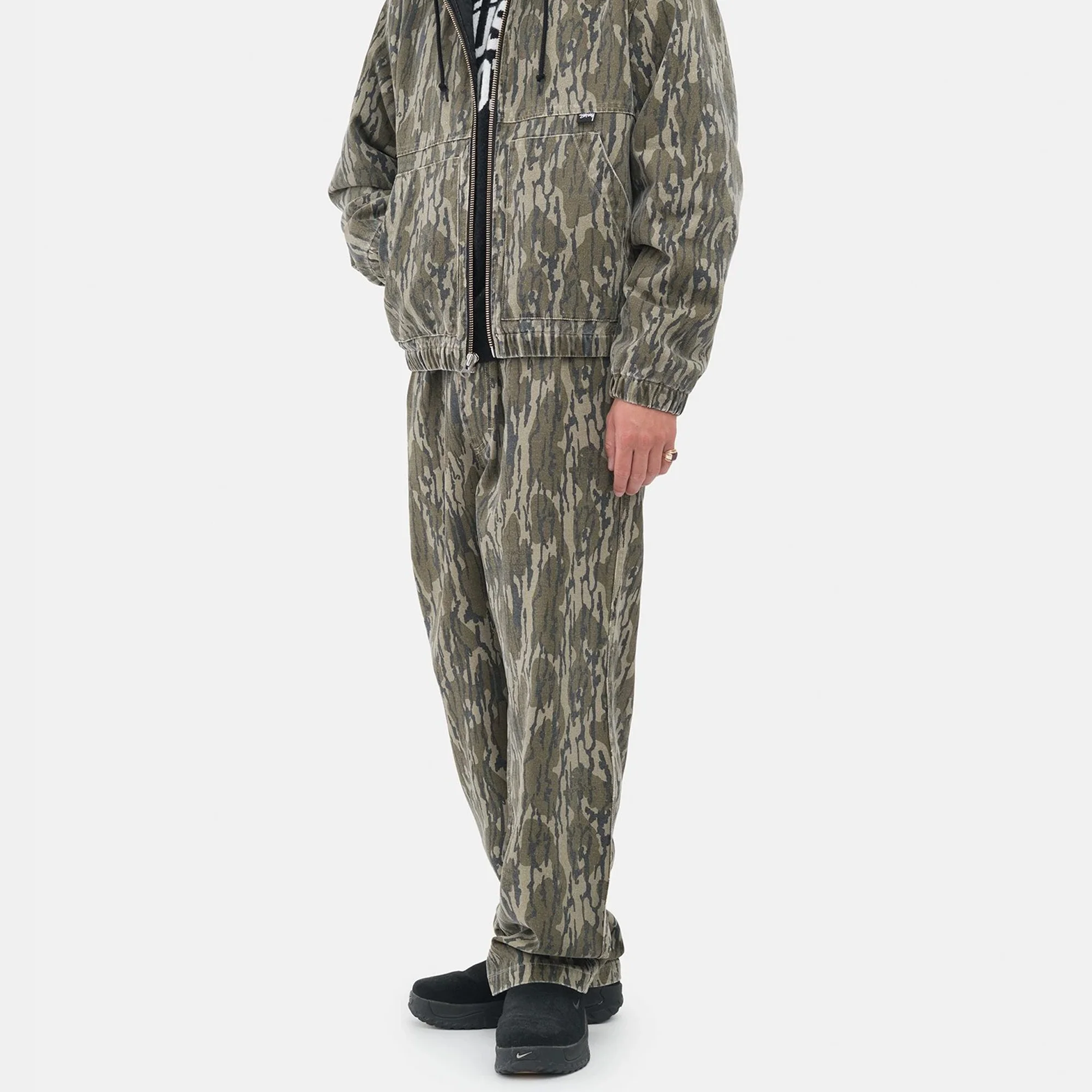 Stussy Mens Mossy Oak Canvas Beach Pant 'Camo' - Image 3