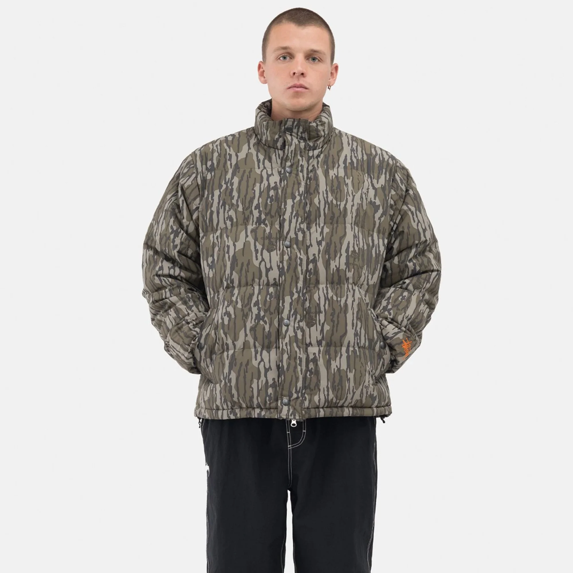 Stussy Mens Mossy Oak Down Puffer Jacket 'Camo' - Image 3