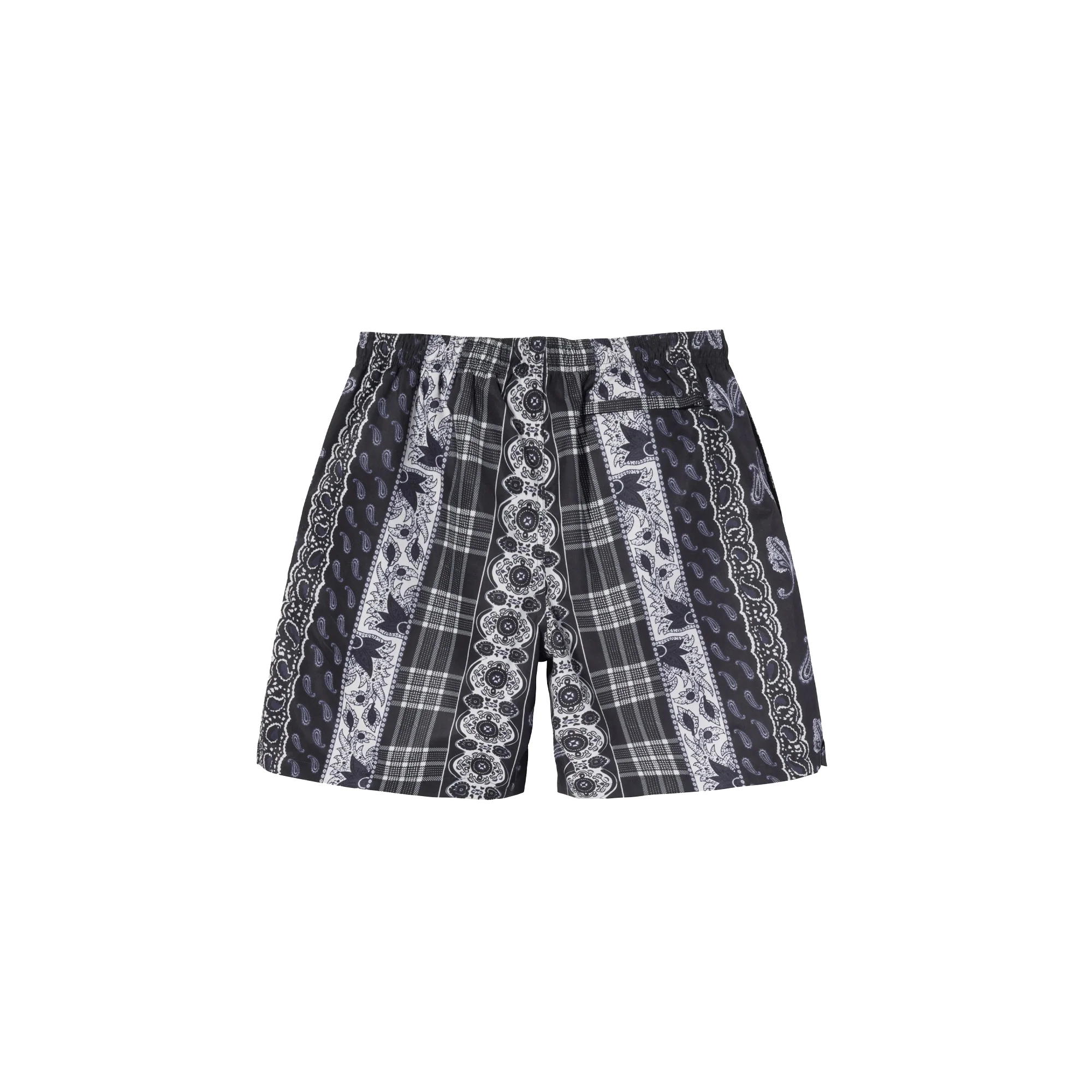 Stussy Mens Paisley Plaid Water Short 'Black' - Image 2