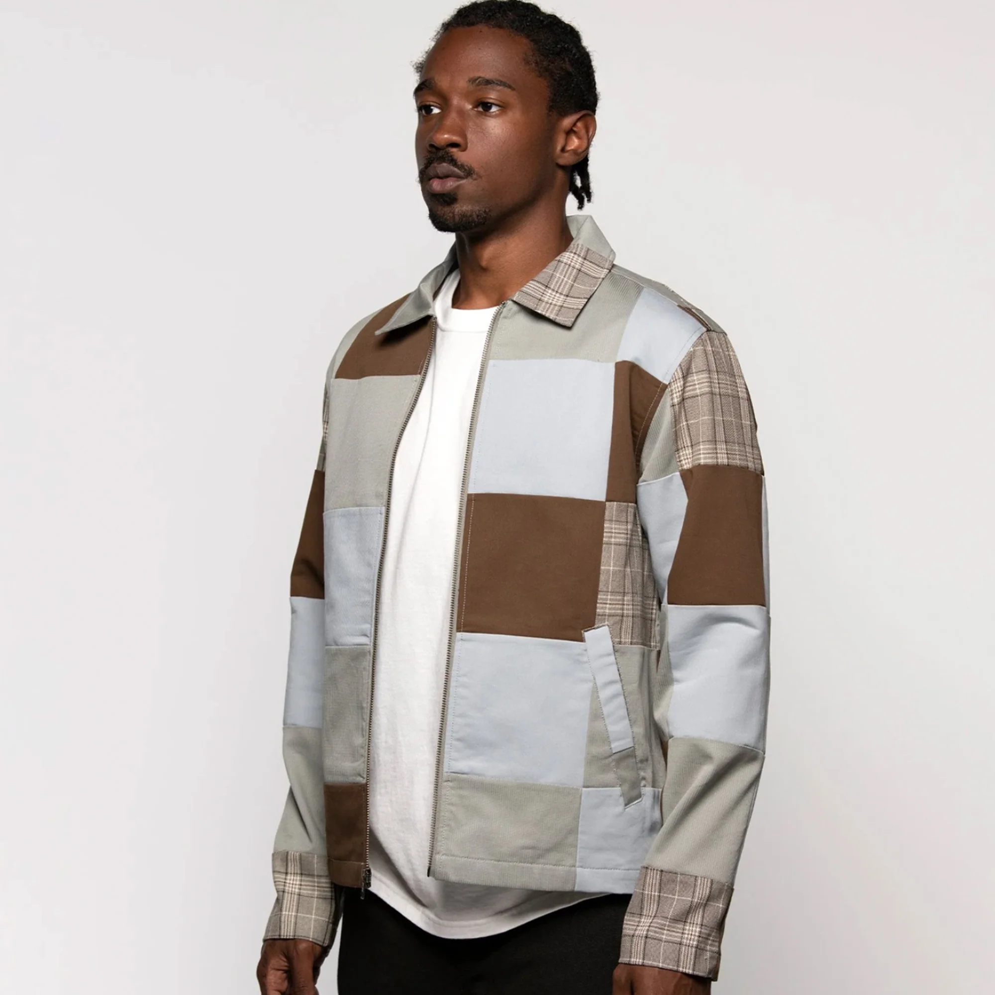 Stussy Patchwork Zip Jacket - Image 3