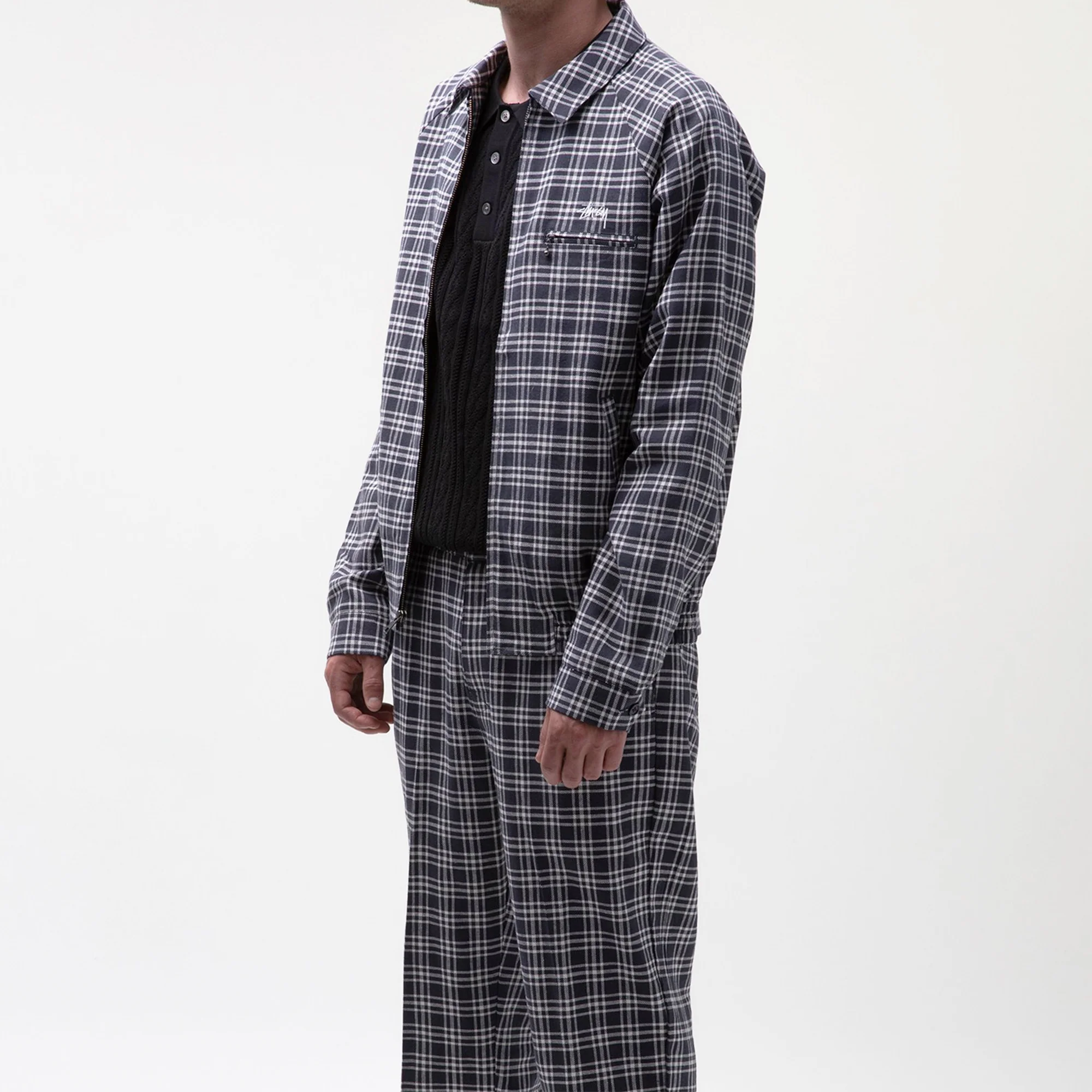 STUSSY PLAID LINEN BRYAN PANT - Image 3