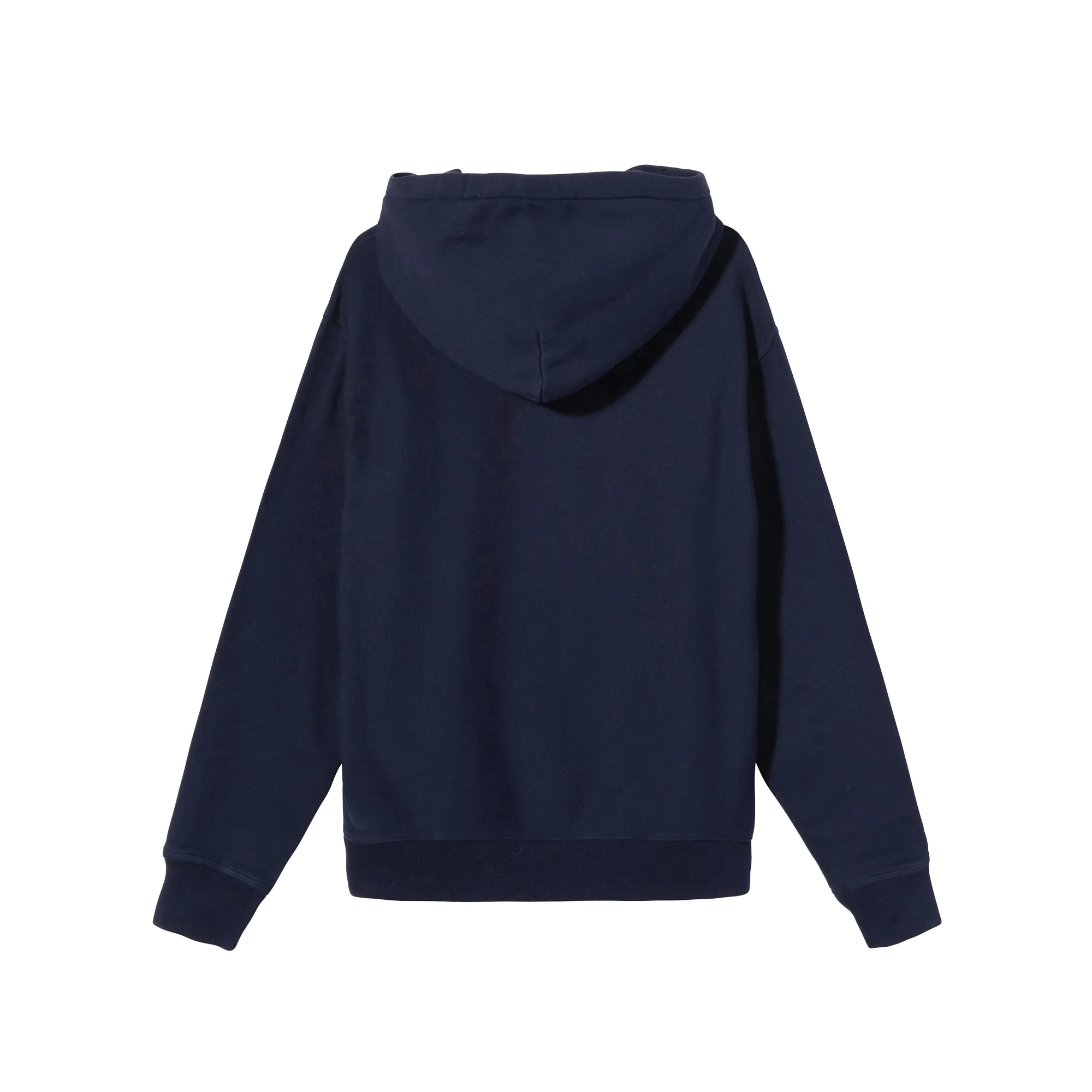 Stussy Mens Stock Logo Hoodie 'Navy' - Image 2