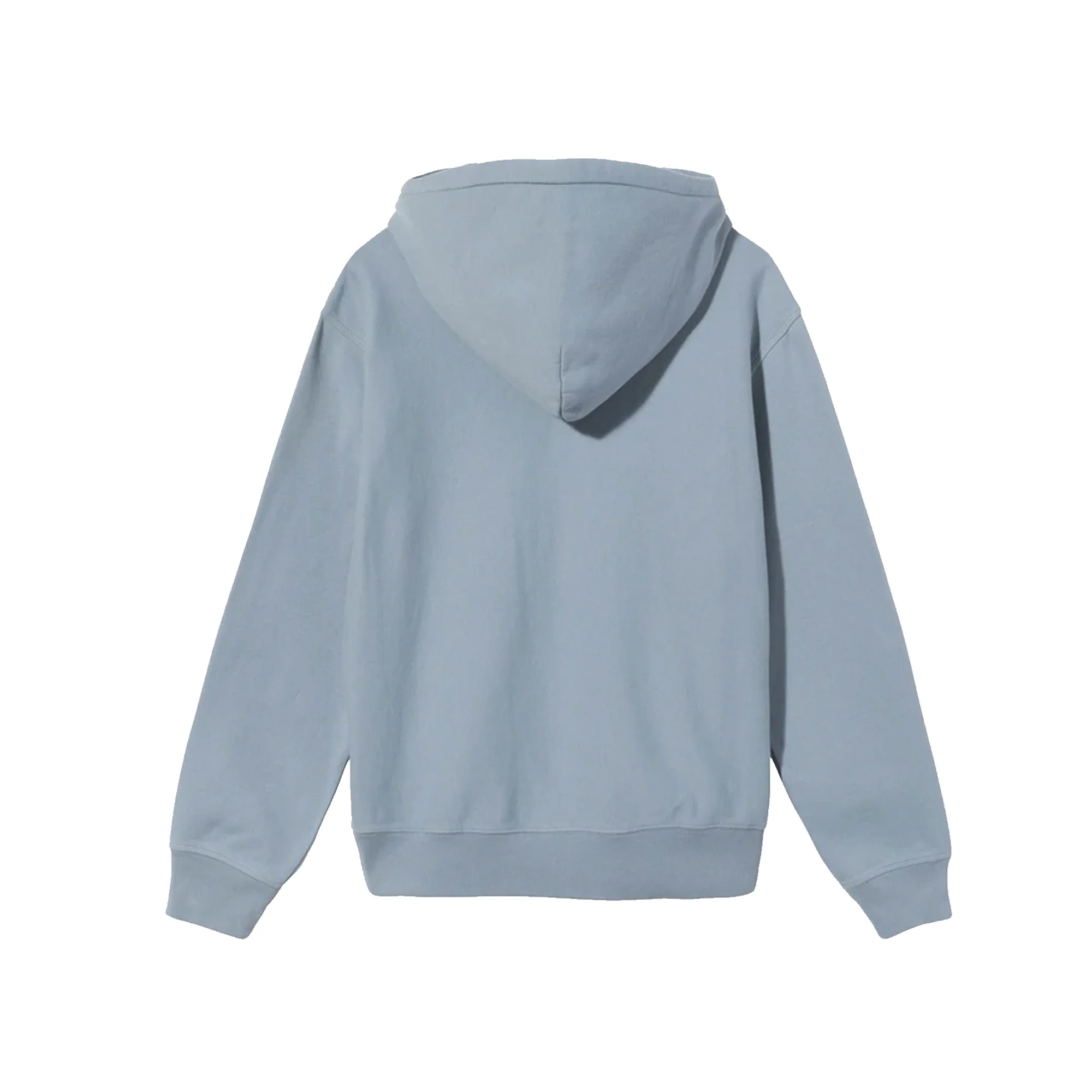 Stussy Mens Stock Logo Hoodie 'Slate' - Image 2