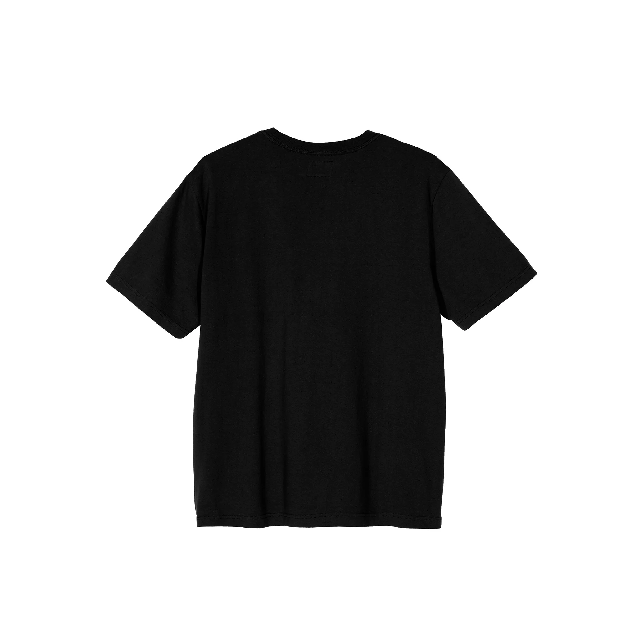 Stussy Mens Stock Logo Black SS Crew - Image 2