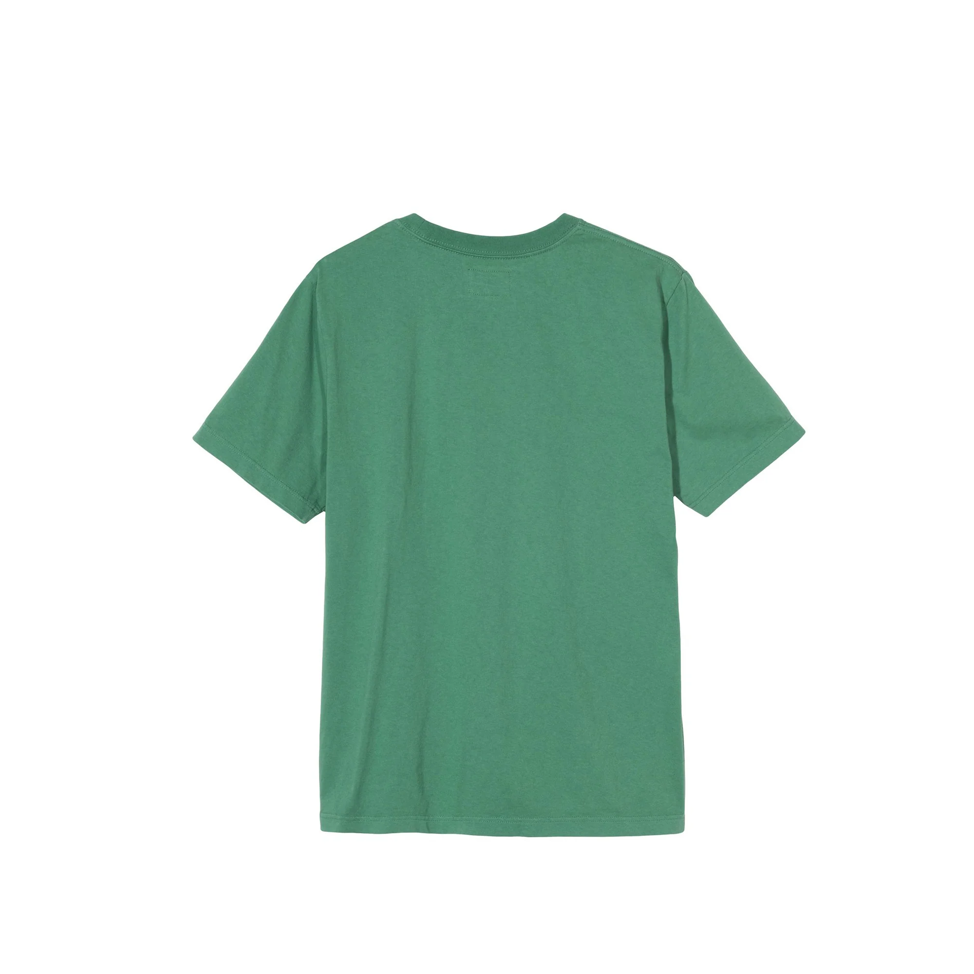Stussy Mens Stock Logo Green SS Crew - Image 2
