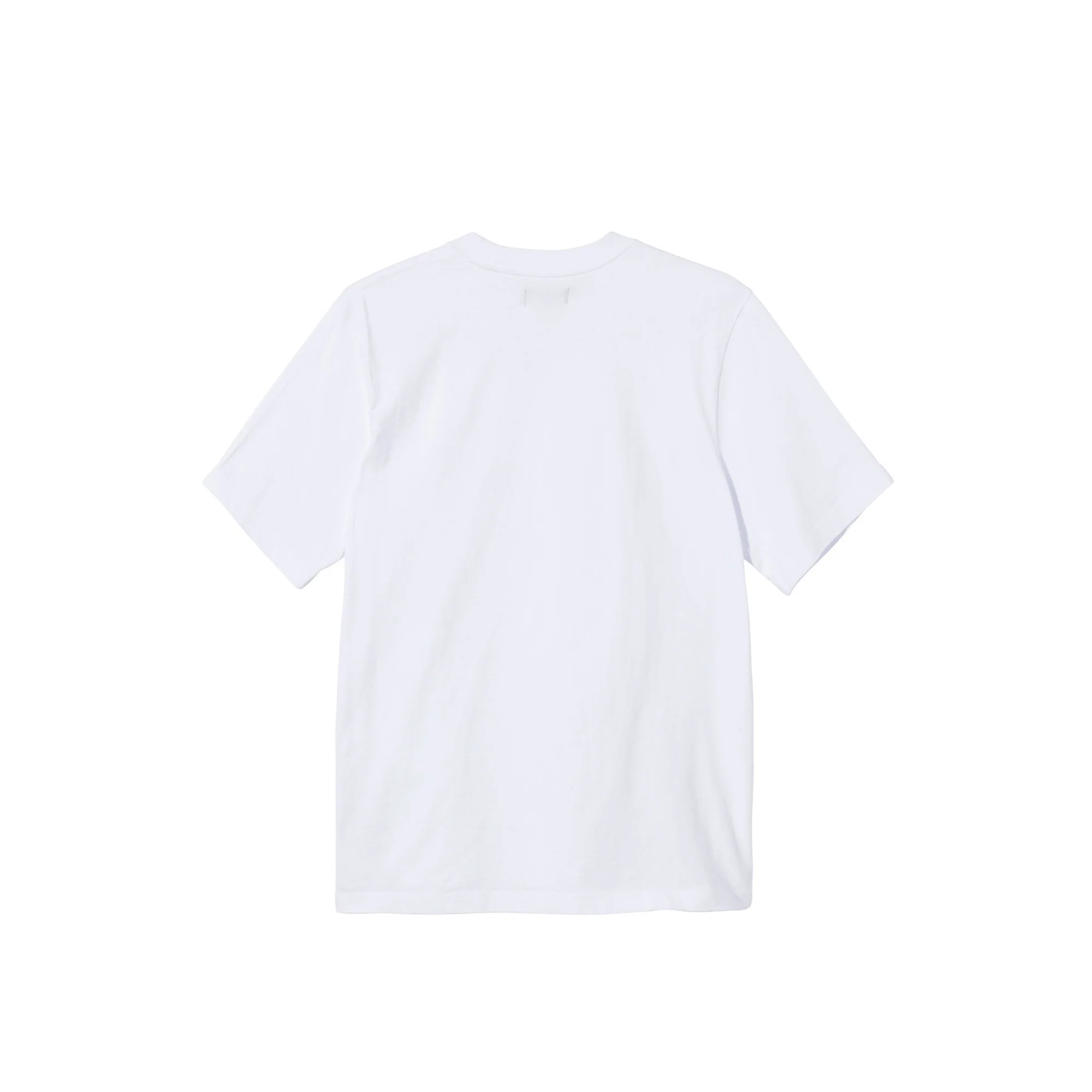 Stussy Mens Stock Logo White SS Crew - Image 2