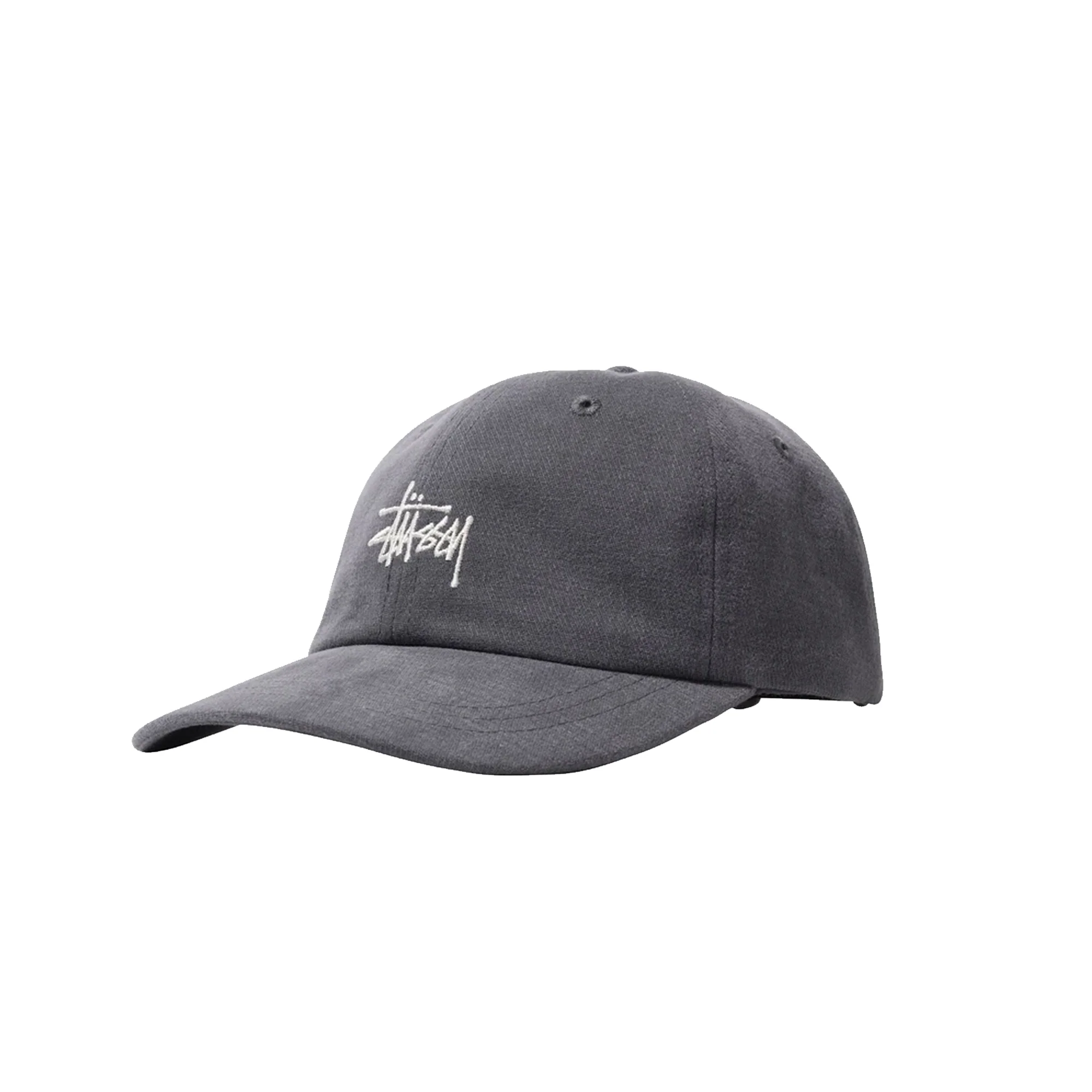 Stussy Mens Stock Low Pro Cap 'Charcoal' - Image 2