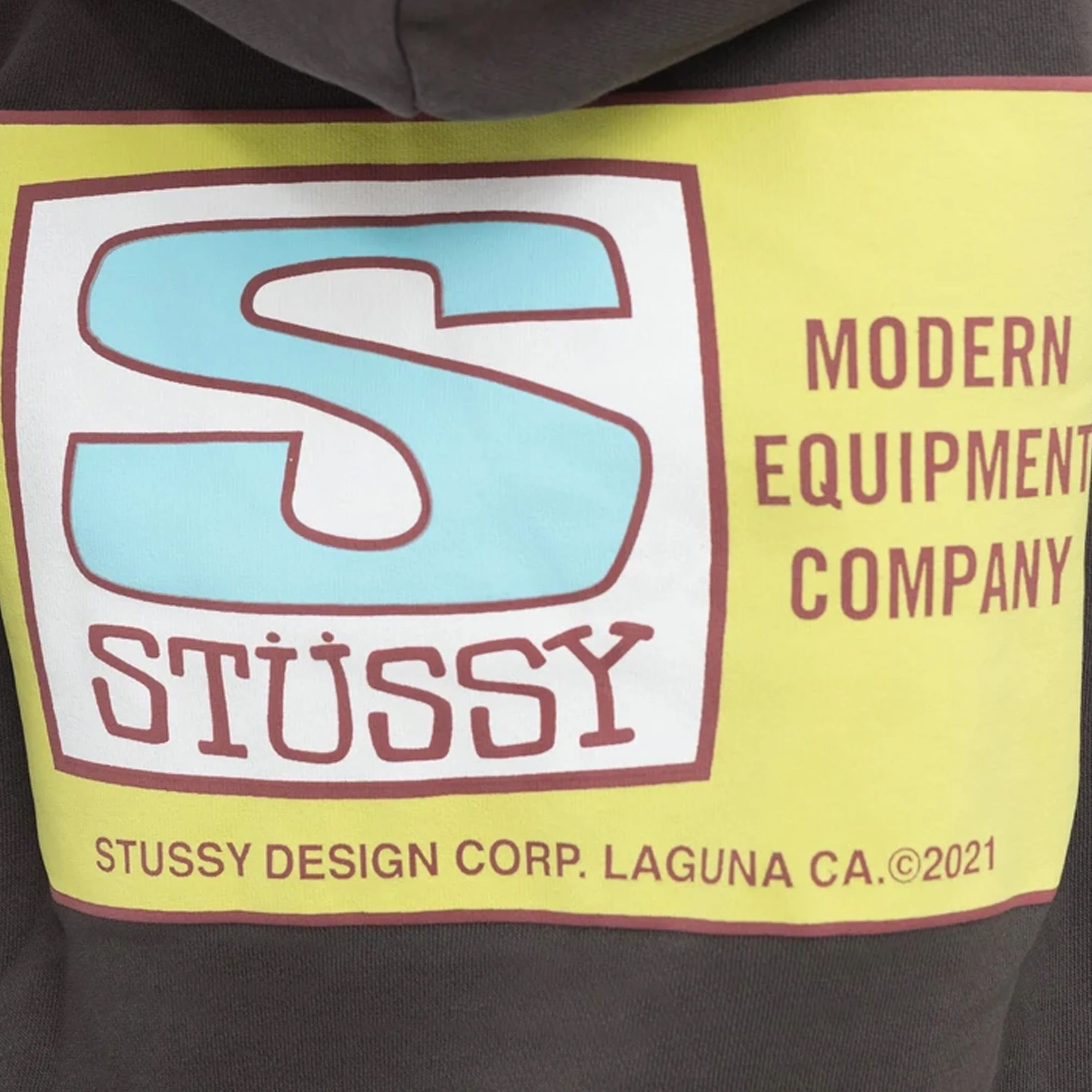 Stussy Womens Agness Boxy Crop Hoodie 'Charcoal' - Image 4