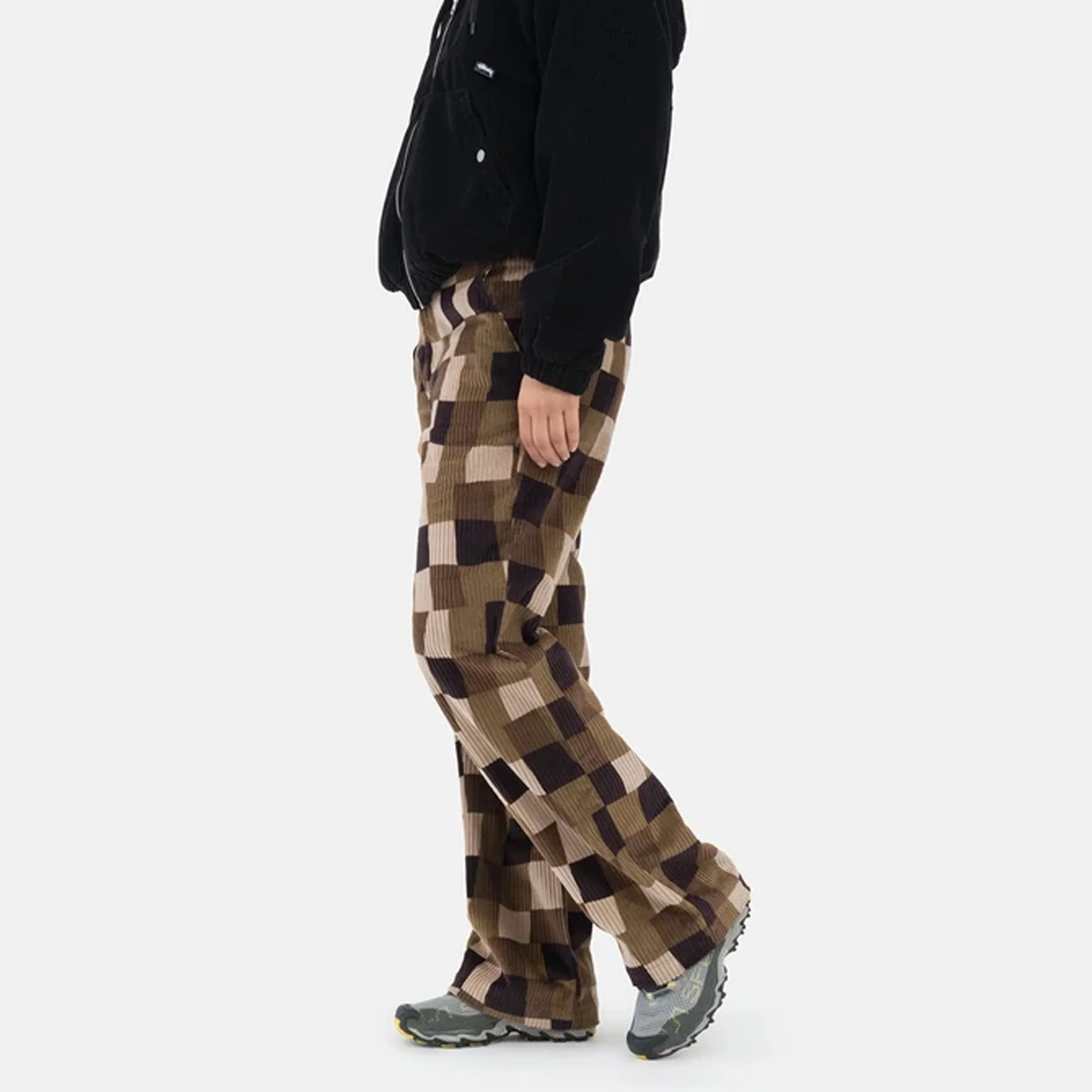 Stussy Womens Wobbly Check Trouser 'Brown' - Image 3