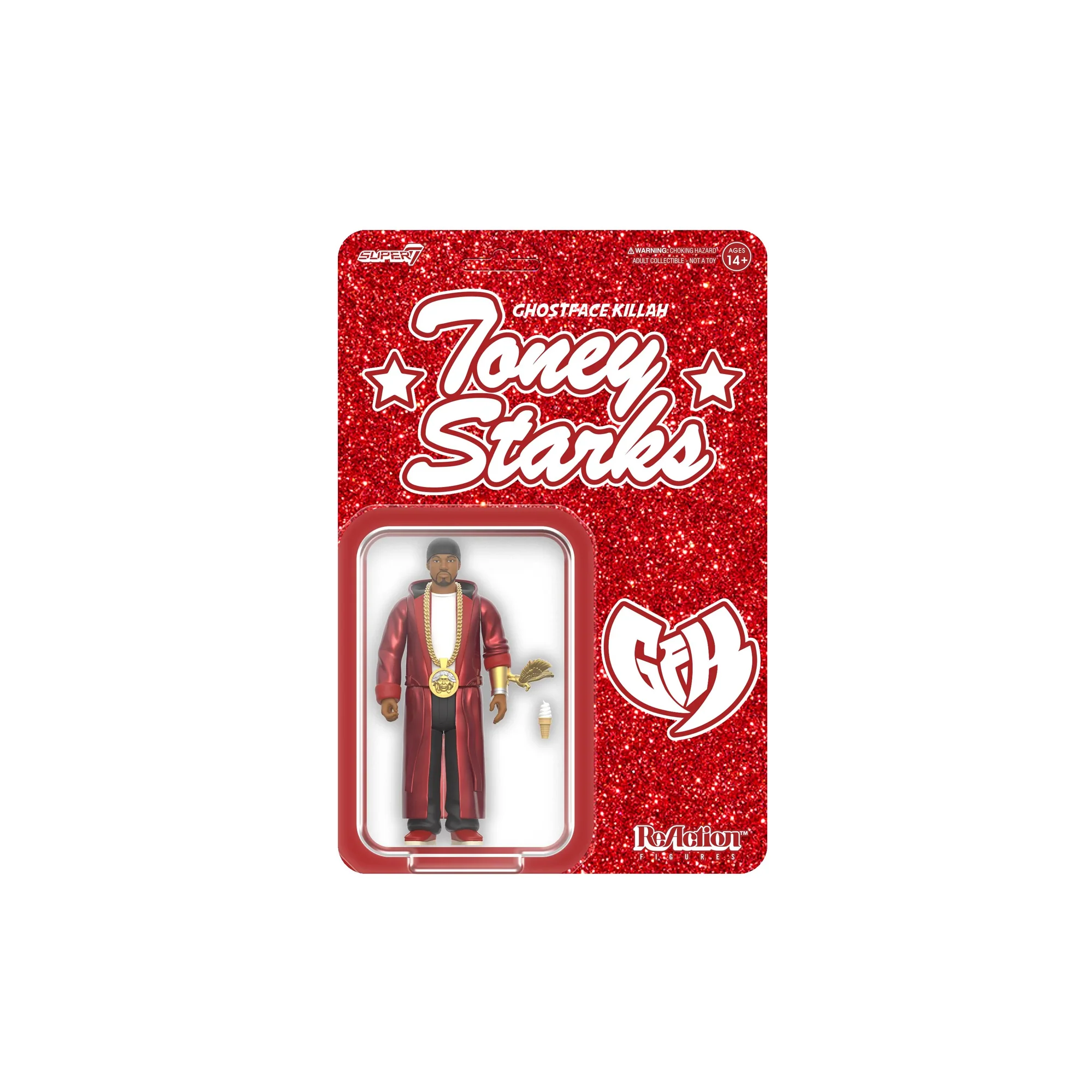 Super7 ReAction Figures Ghostface Killah (Toney Starks) Figure