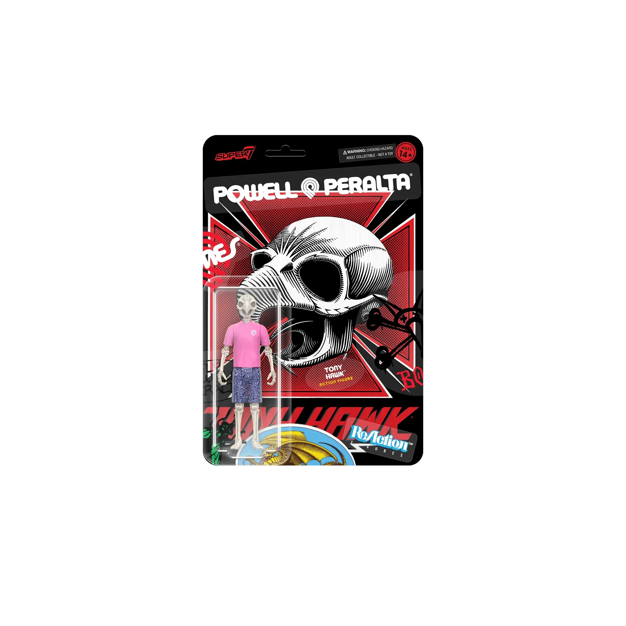 Super7 Powell-Peralta ReAction Figures Wave 05 Tony Hawk Figure OS