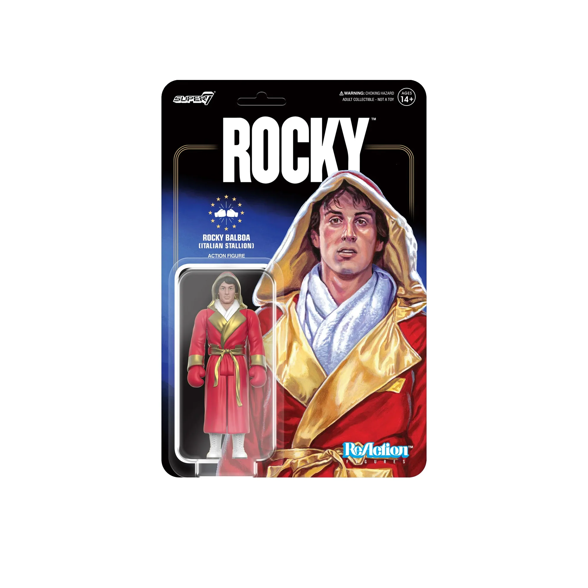 Super7 Rocky ReAction Figures Wave 03 Rocky Italian Stallion Figure OS