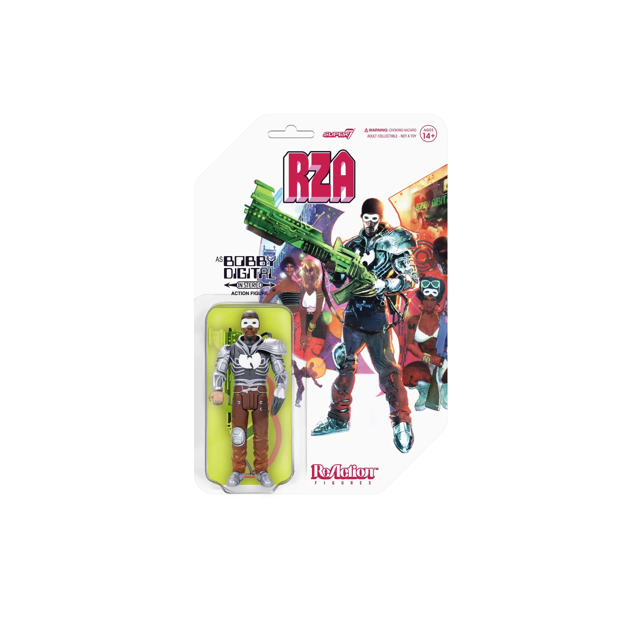 Super7 Rza Reaction W1 Bobby Digital Standard Cardback