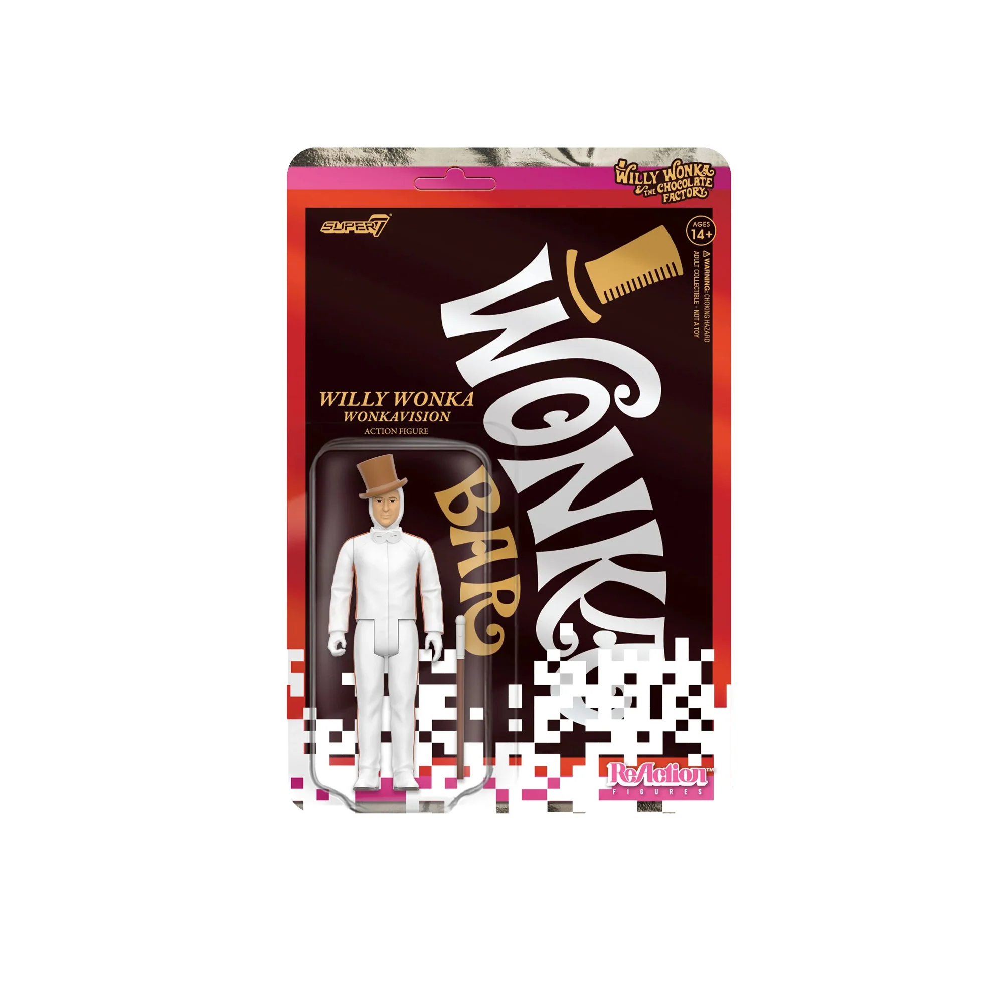 Super7 ReAction Figures Wave 03 Willy Wonka & The Chocolate Factory Figure OS