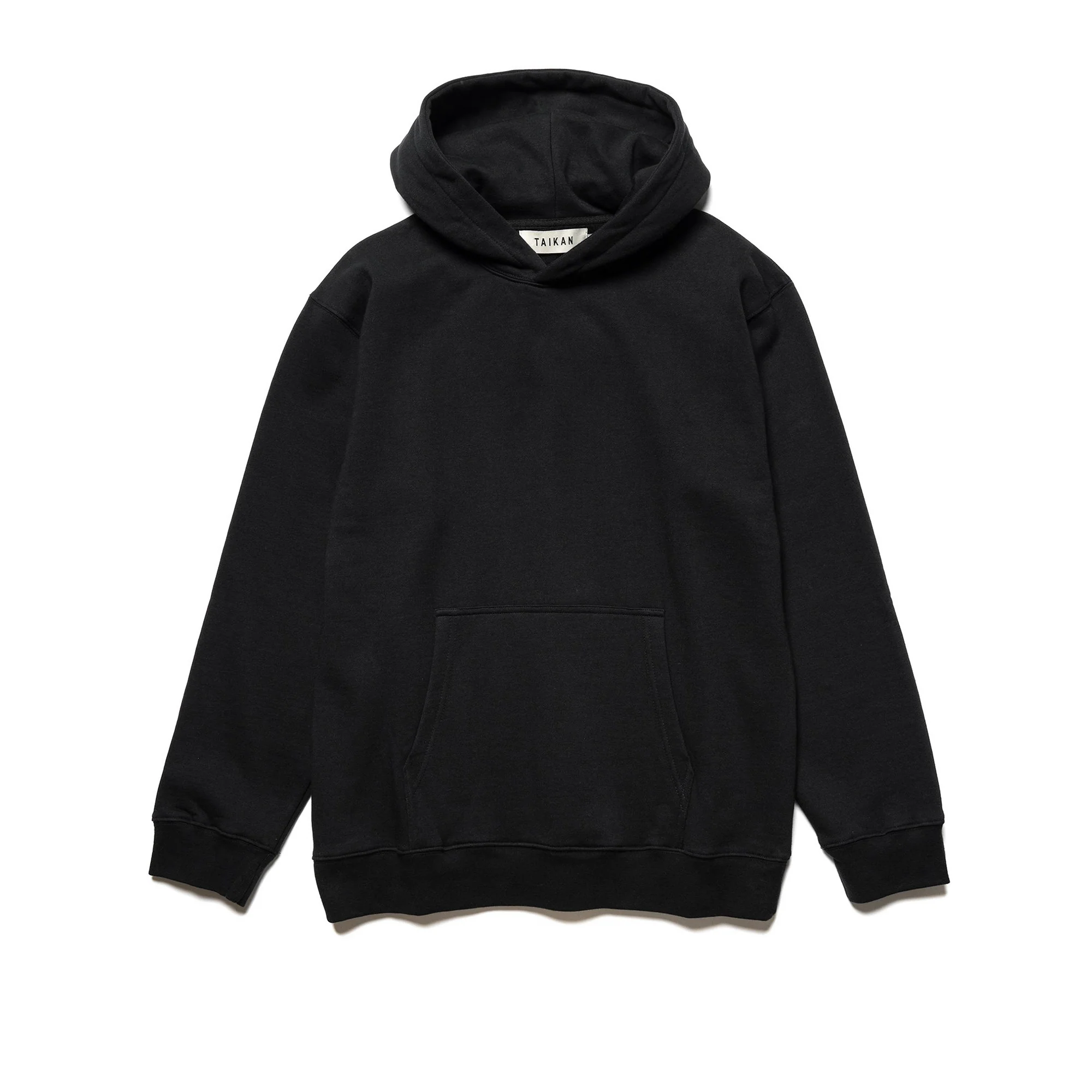 Taikan Mens Plain Hoodie 'Black'