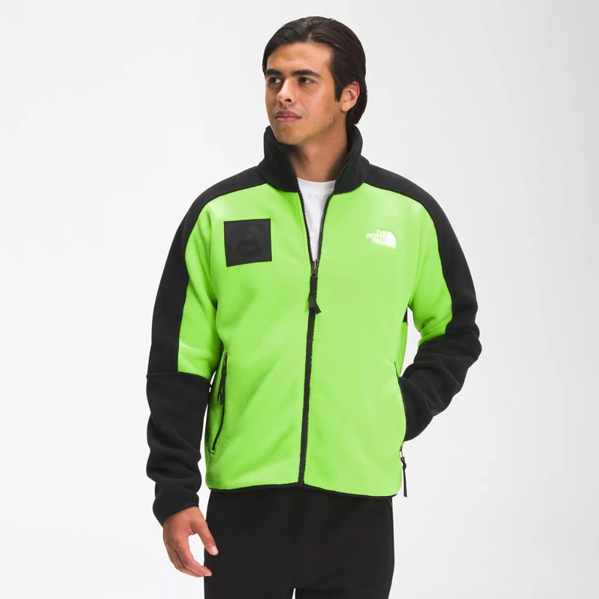 The North Face Mens Origins MTN Sweater 'Safety Green' - Image 2