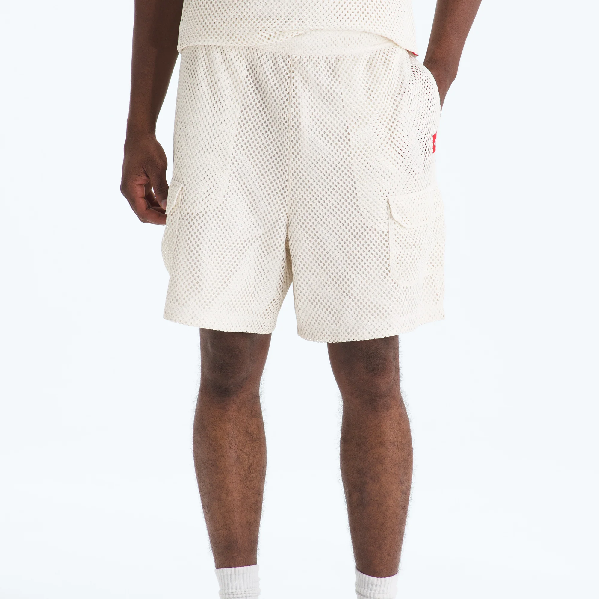 The North Face Mens Red Box Mesh Utility Short - Image 2