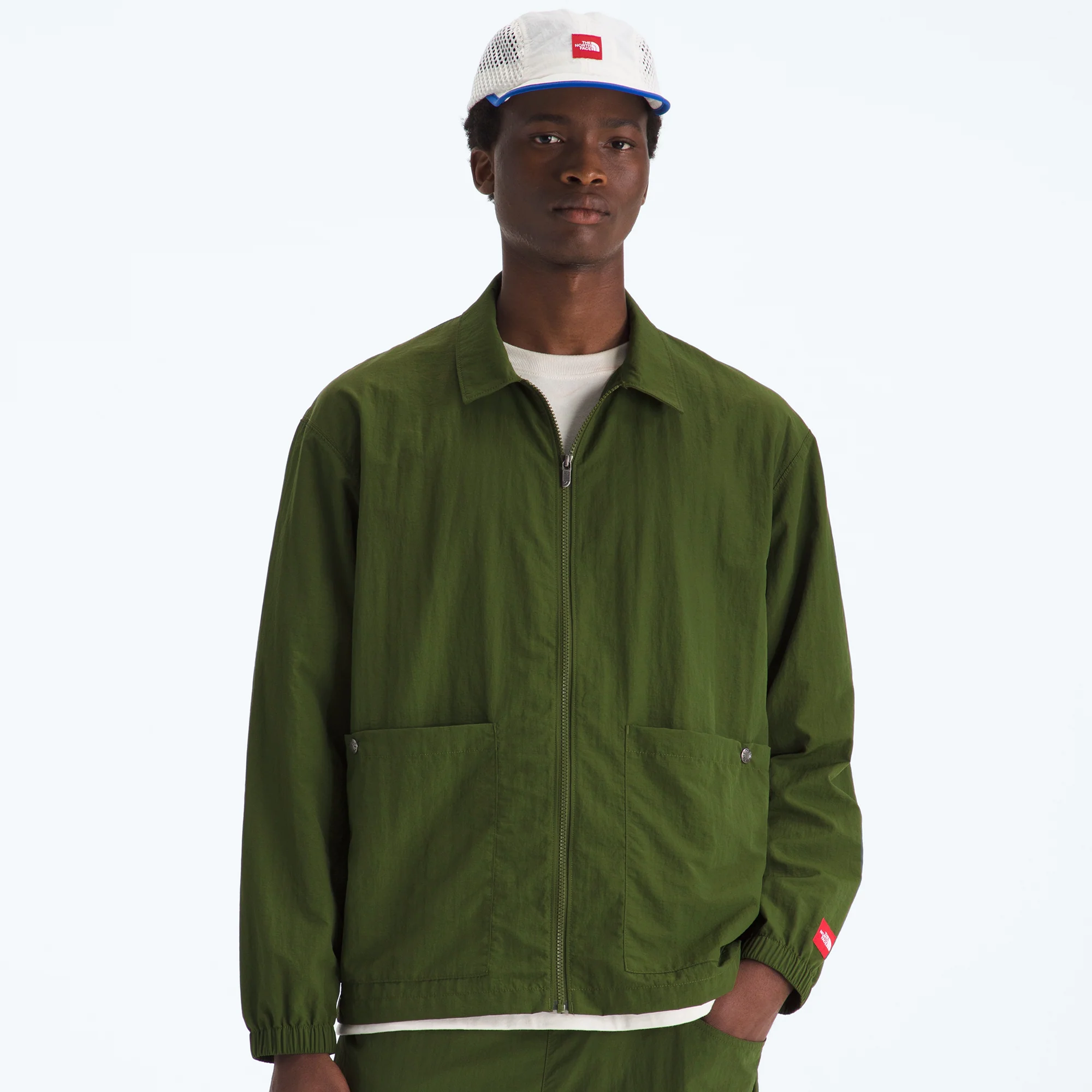 The North Face Mens Red Box Nylon Longsleeve Shirt - Image 2