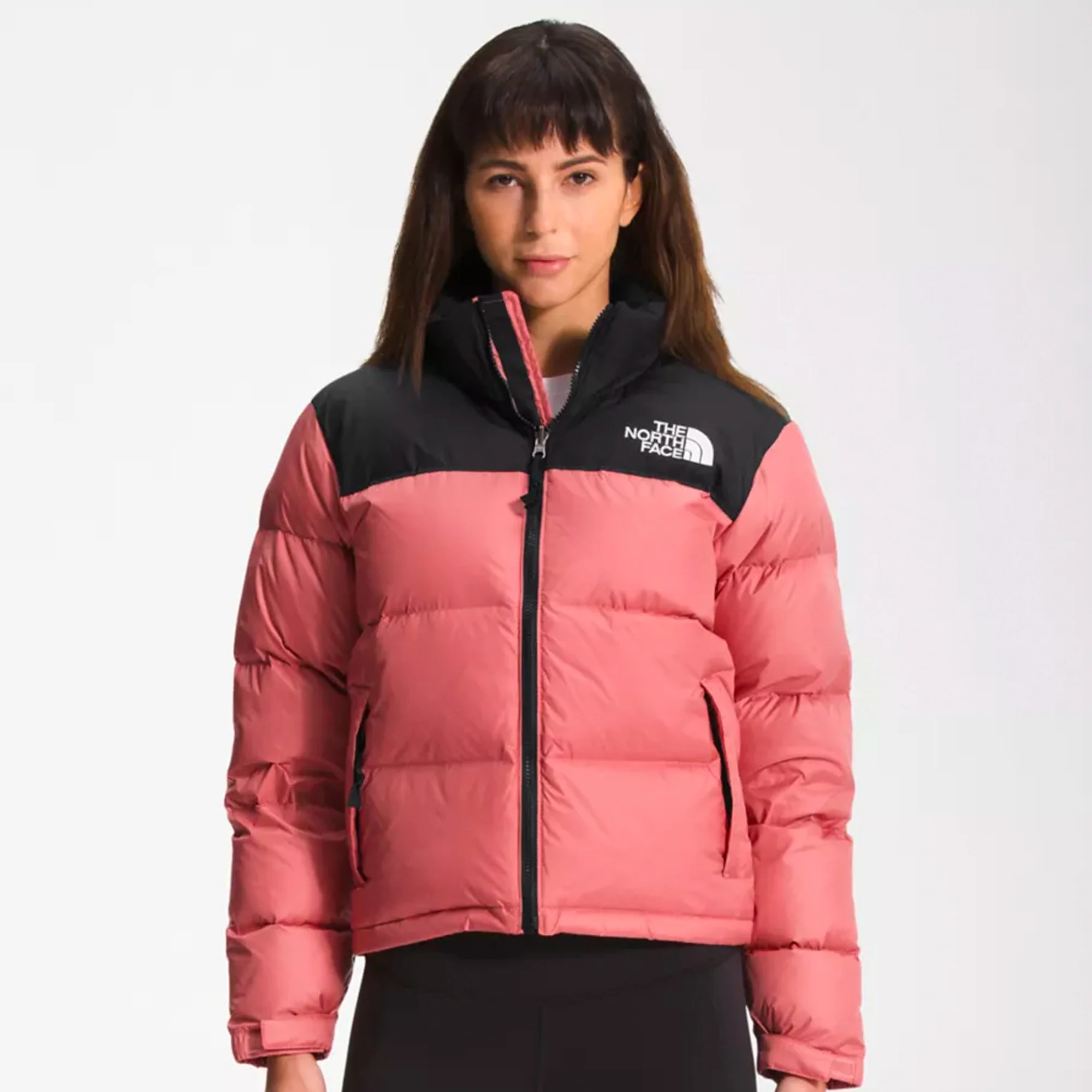 The North Face Womens 1996 Retro Nuptse Jacket Faded Rose - Image 2