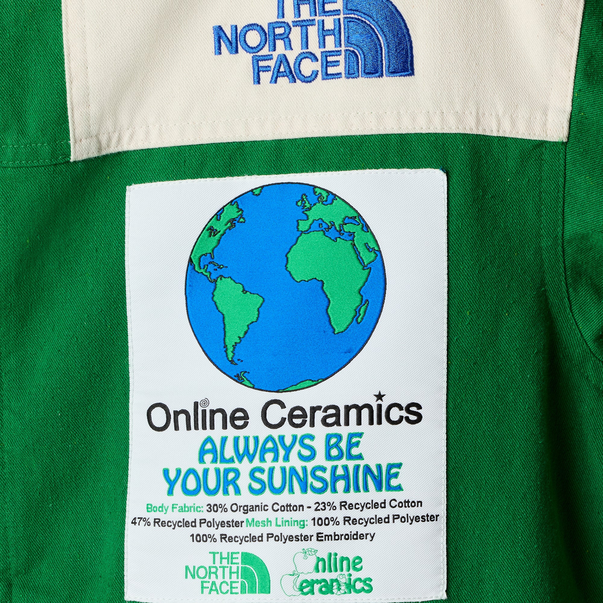 The North Face X Online Ceramics Mens 86 Mountain Jacket Arden Green - Image 3
