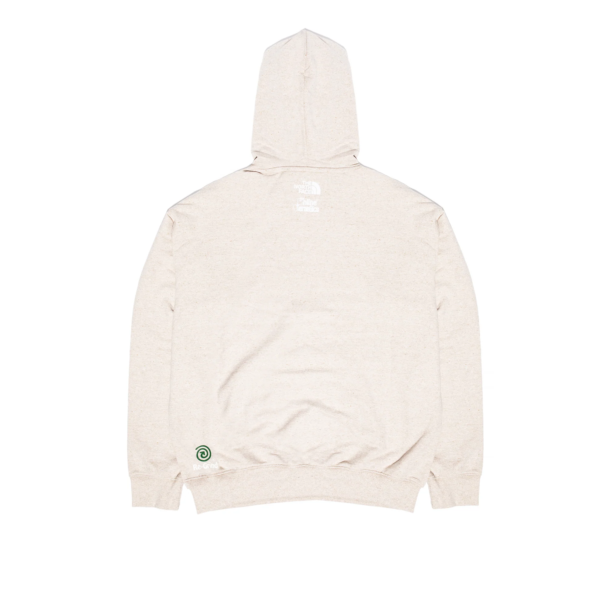 The North Face X Online Ceramics Mens Graphic Hoodie White Regrind - Image 2