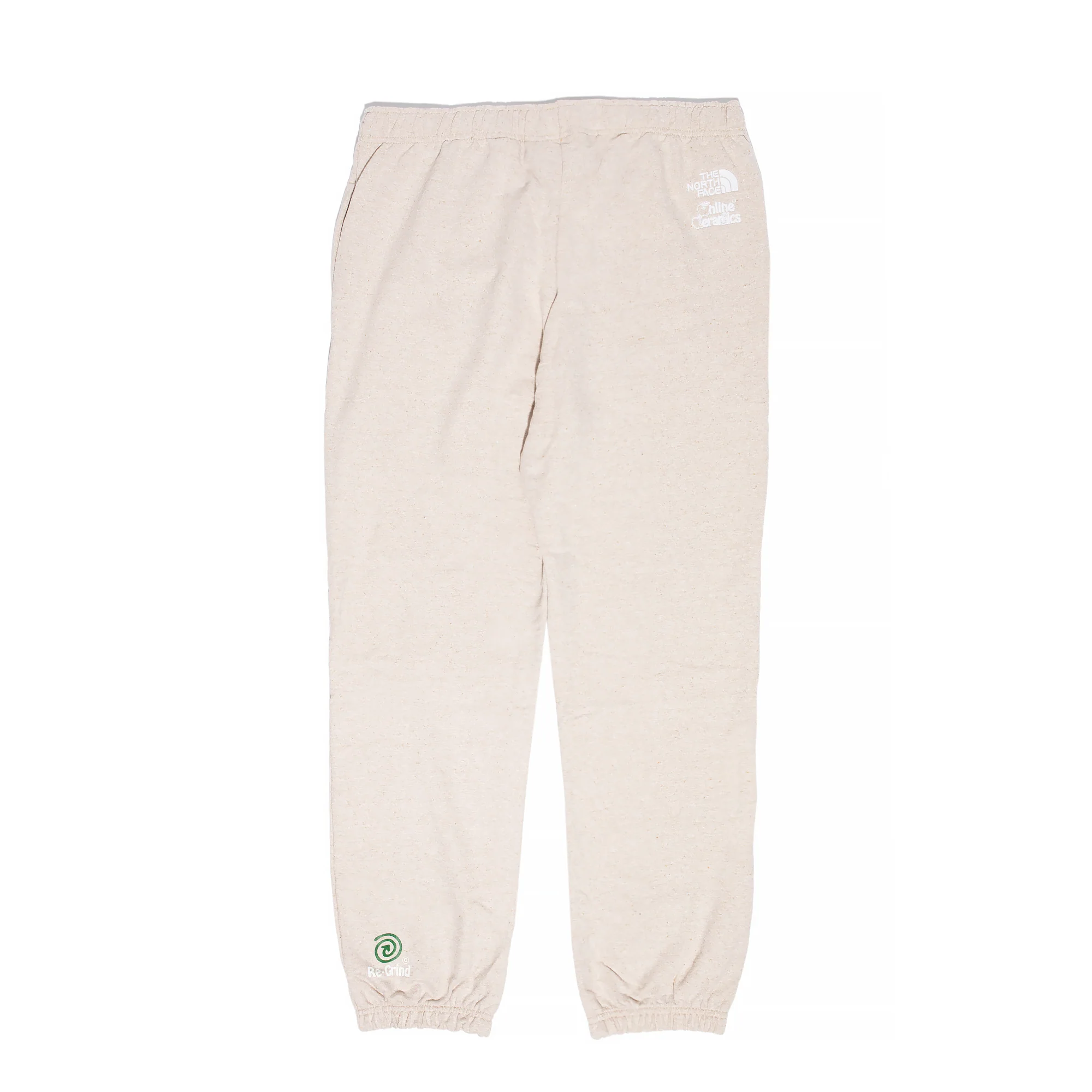 The North Face X Online Ceramics Mens Graphic Sweatpants White Regrind - Image 2