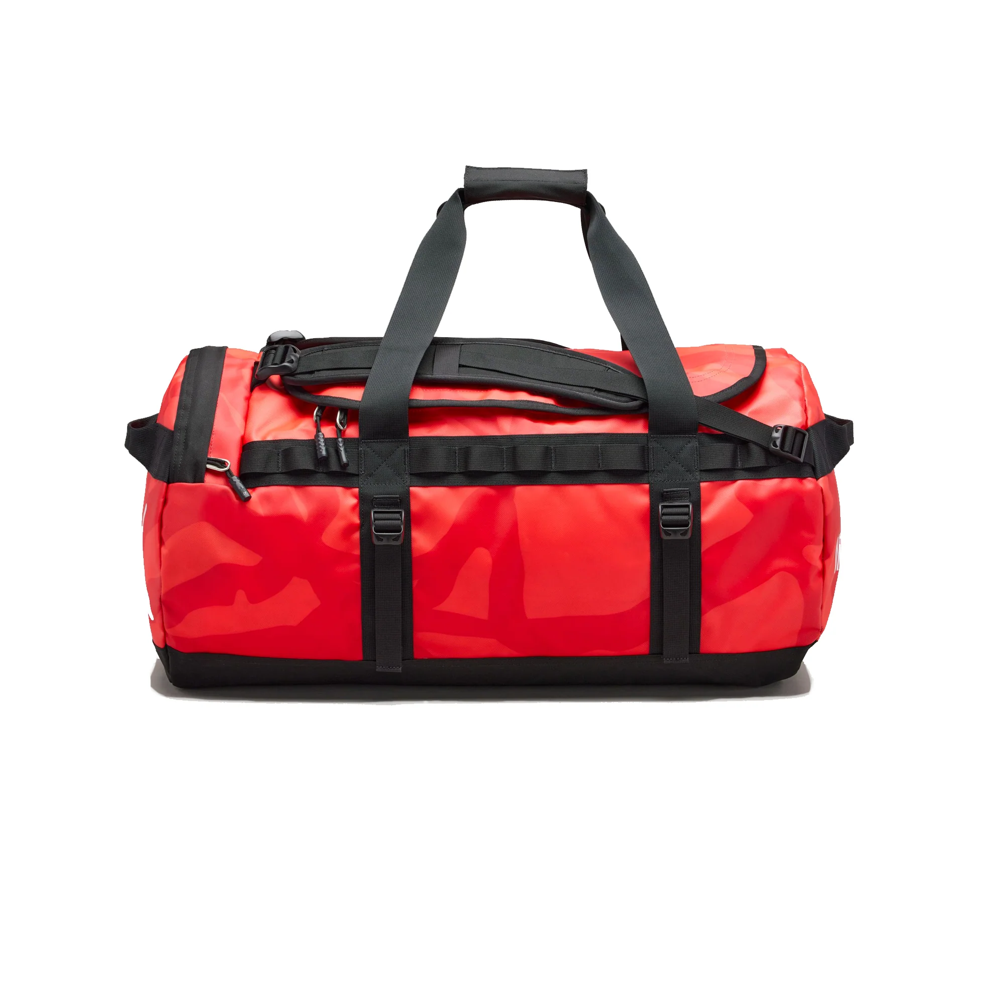 The North Face XX Kaws Basecamp Duffel Bag 'Brilliant Coral 86 Print' - Image 2