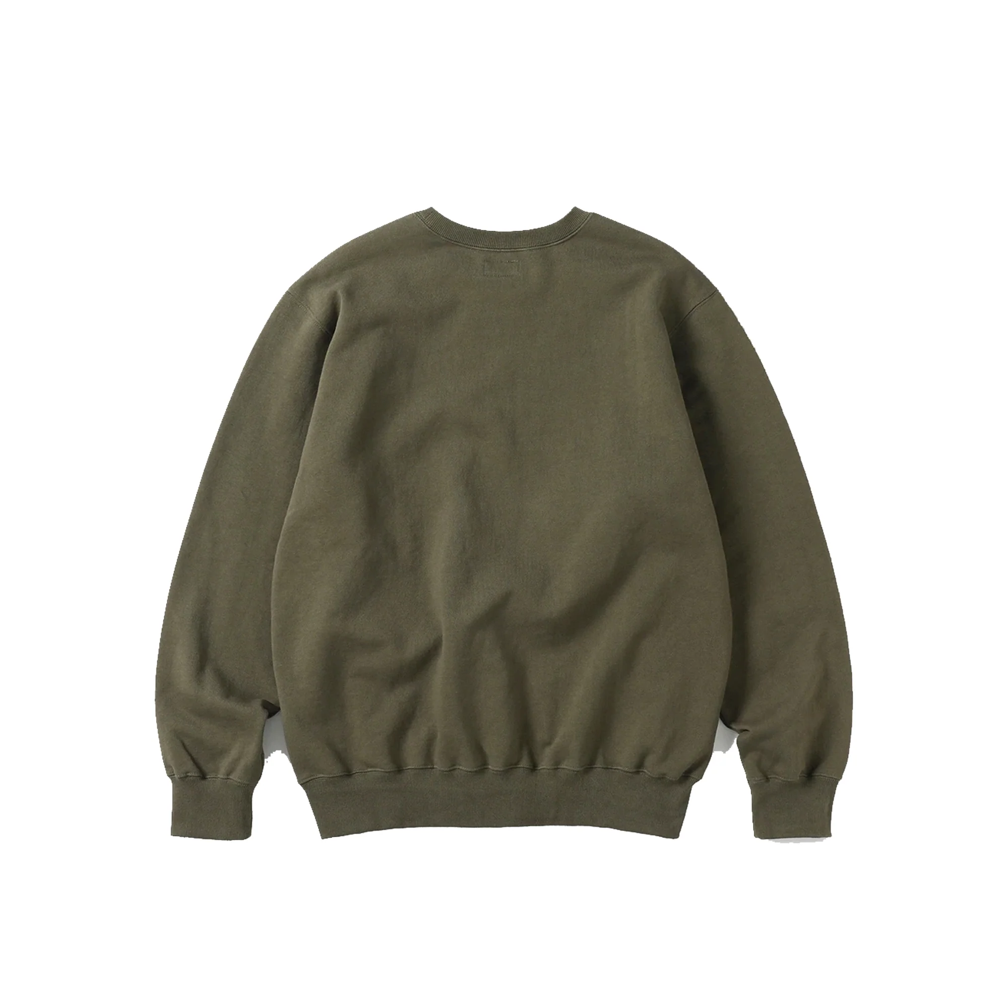 THISISNEVERTHAT Mens Arch-logo Crewneck 'Olive' - Image 2