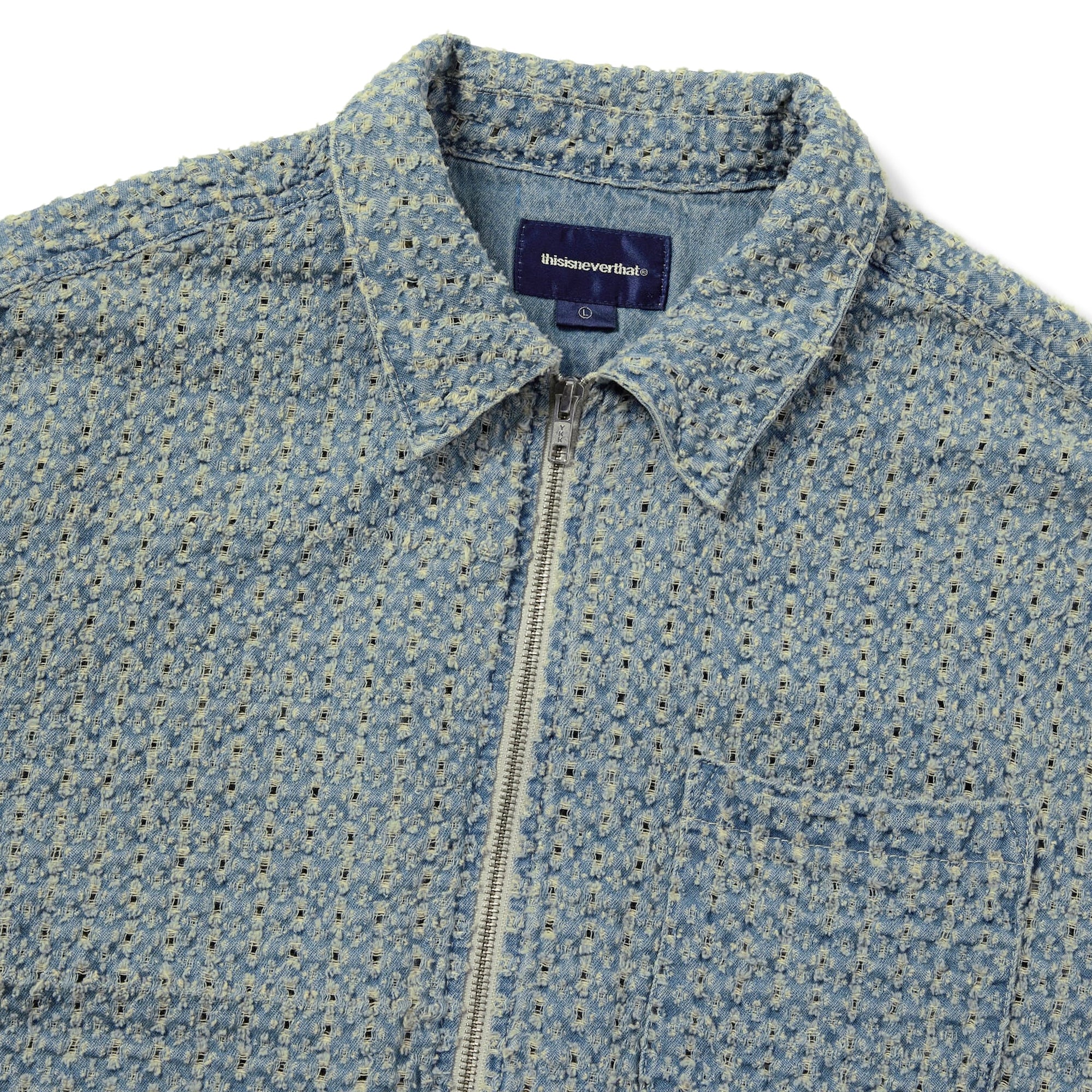 Thisisneverthat Mens Damaged Denim Shirt - Image 4