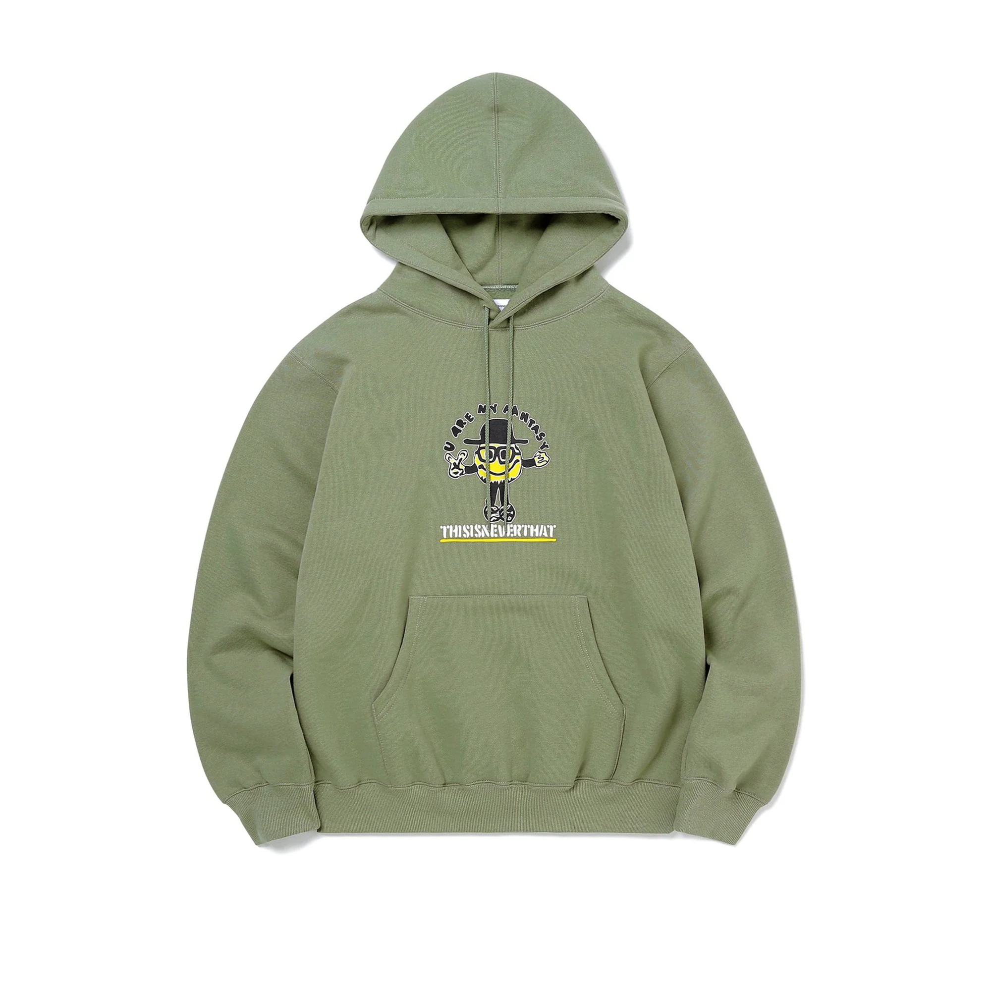 Thisisneverthat Mens Goodman Hooded Sweatshirt 'Light Olive'