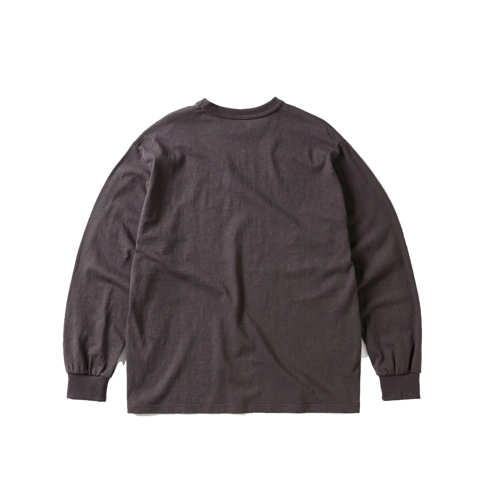 THISISNEVERTHAT Mens Half Old English L/S Tee 'Charcoal' - Image 2