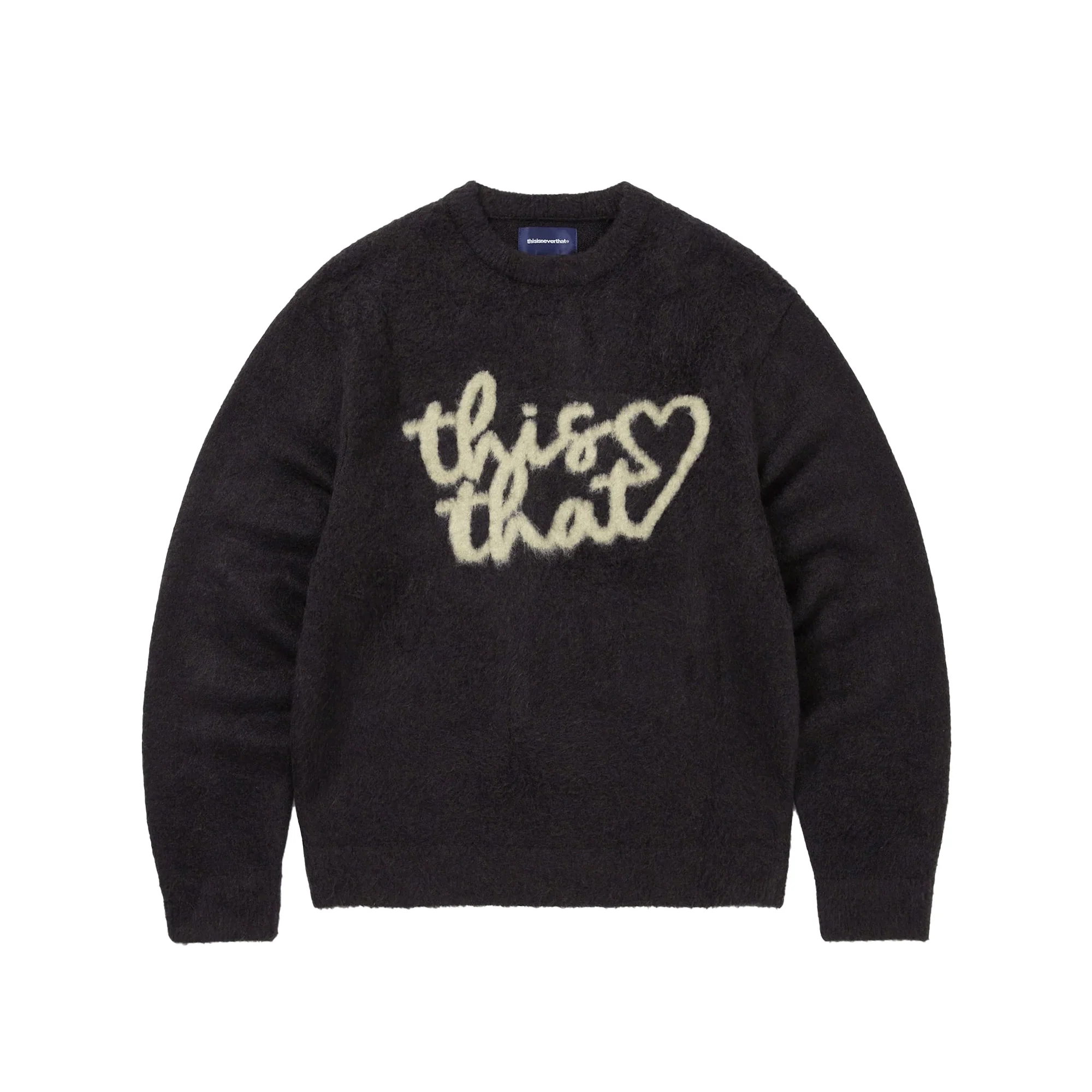 Thisisneverthat Mens Heart Logo Knit Sweater
