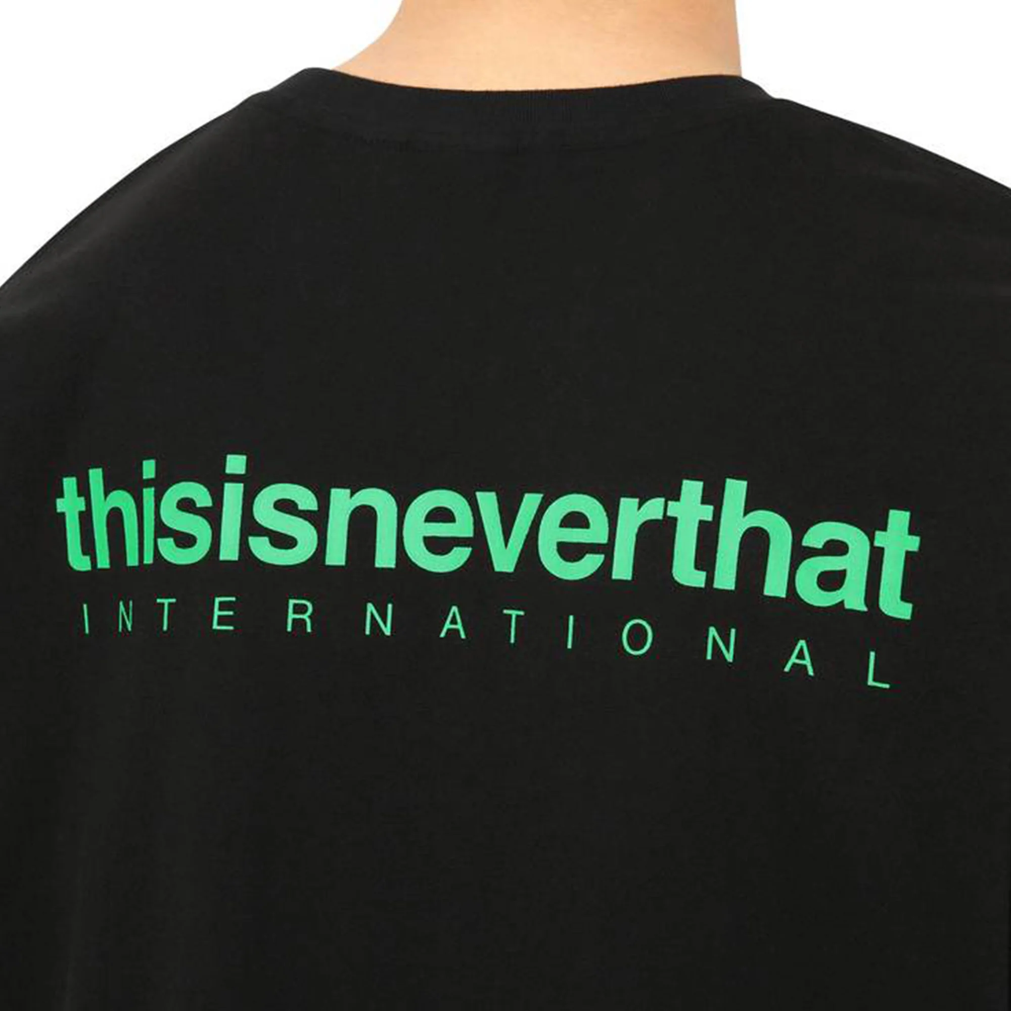 Thisisneverthat Mens INTL. Logo Tee 'Black' - Image 4