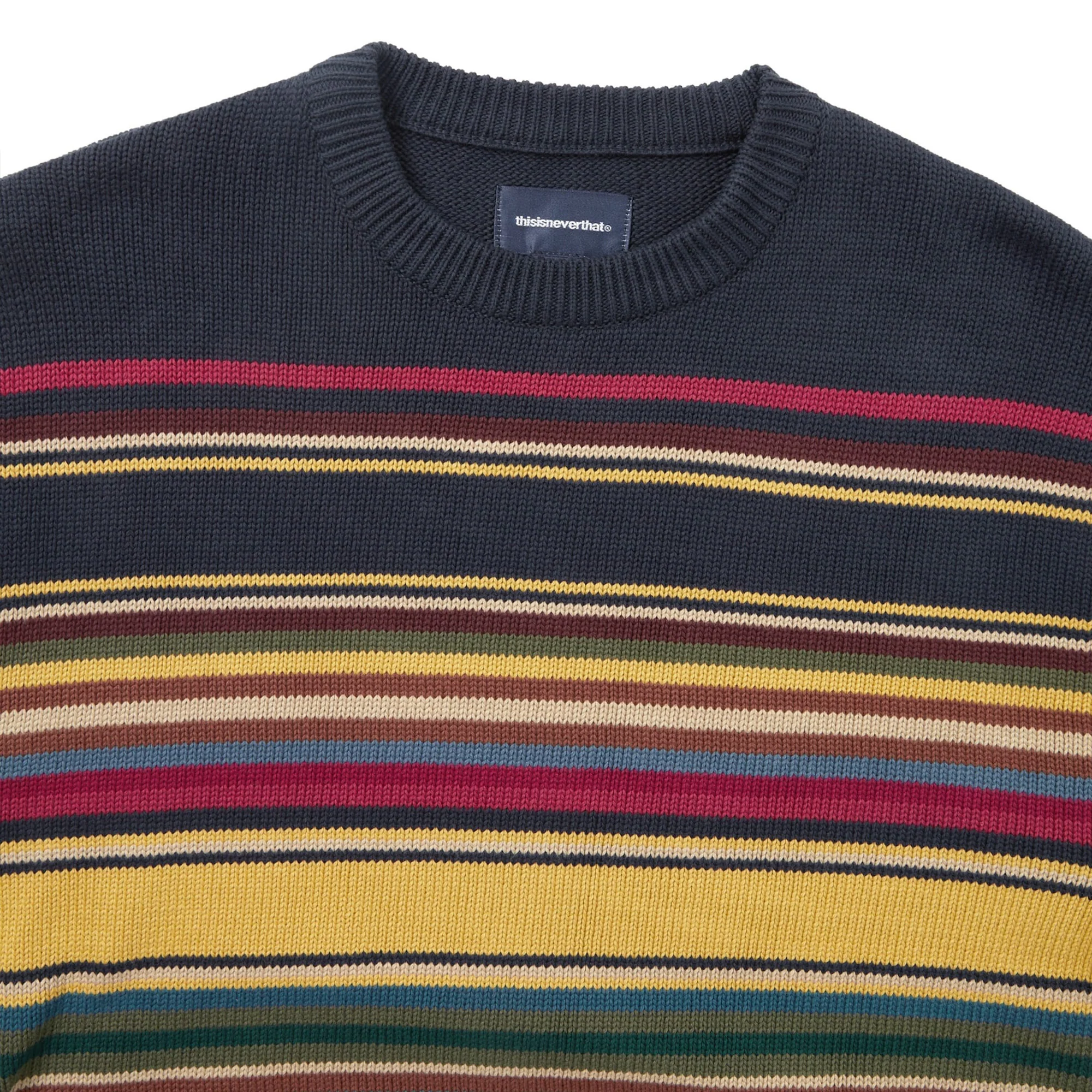 Thisisneverthat Mens Multi Striped Sweater - Image 2