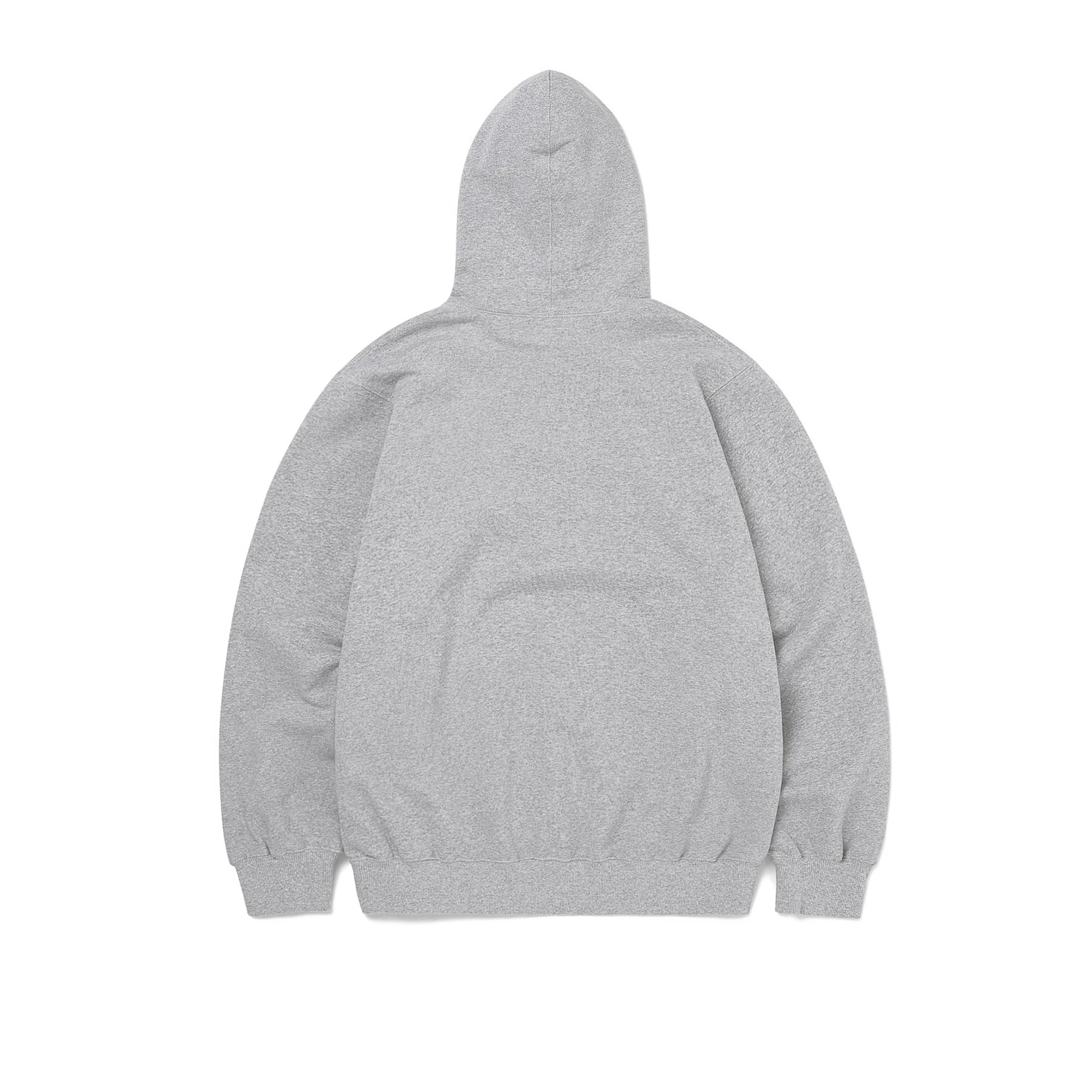 Thisisneverthat Mens New Arc Hooded Sweatshirt 'Heather Grey' - Image 2