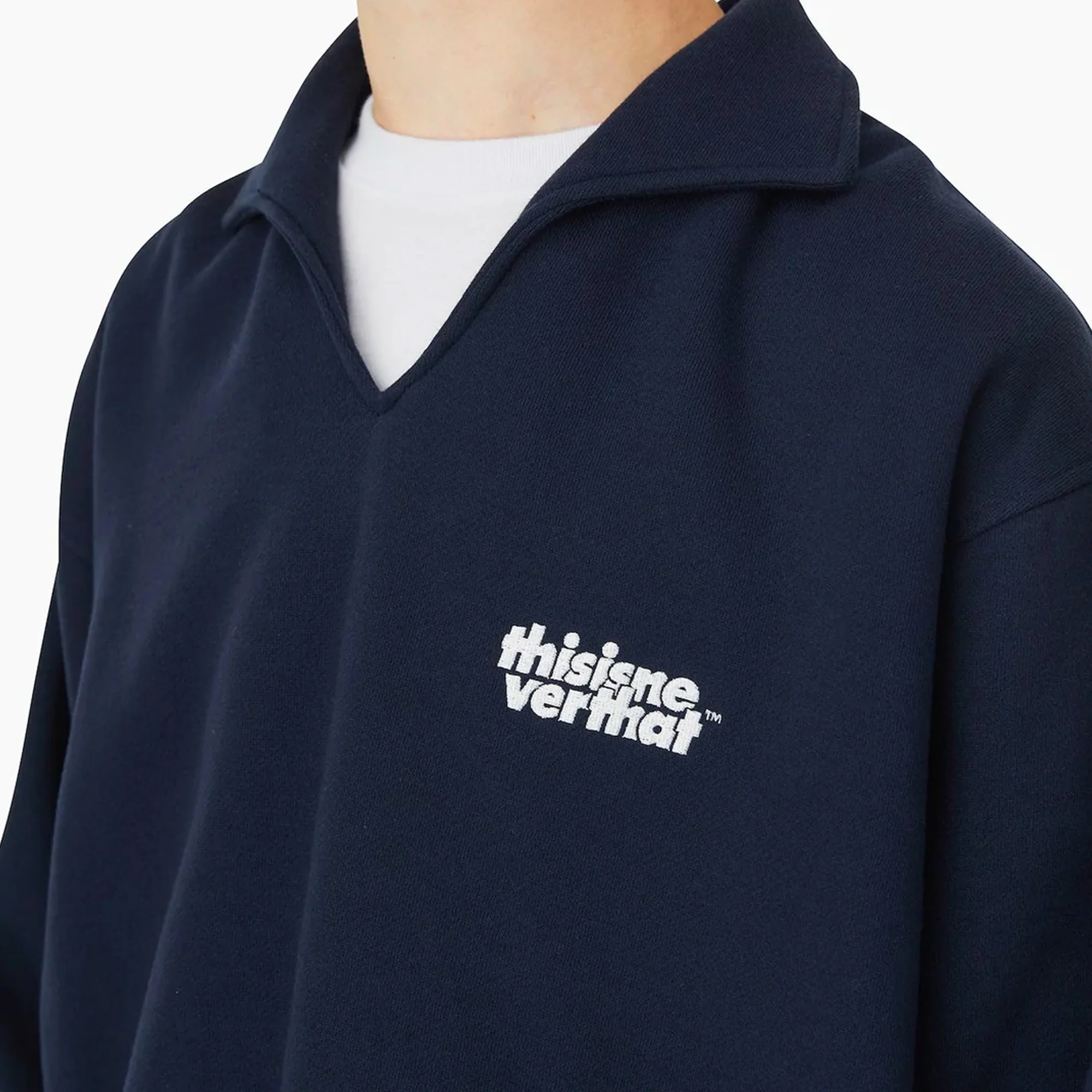 Thisisneverthat Mens Open Collar Sweatshirt - Image 4