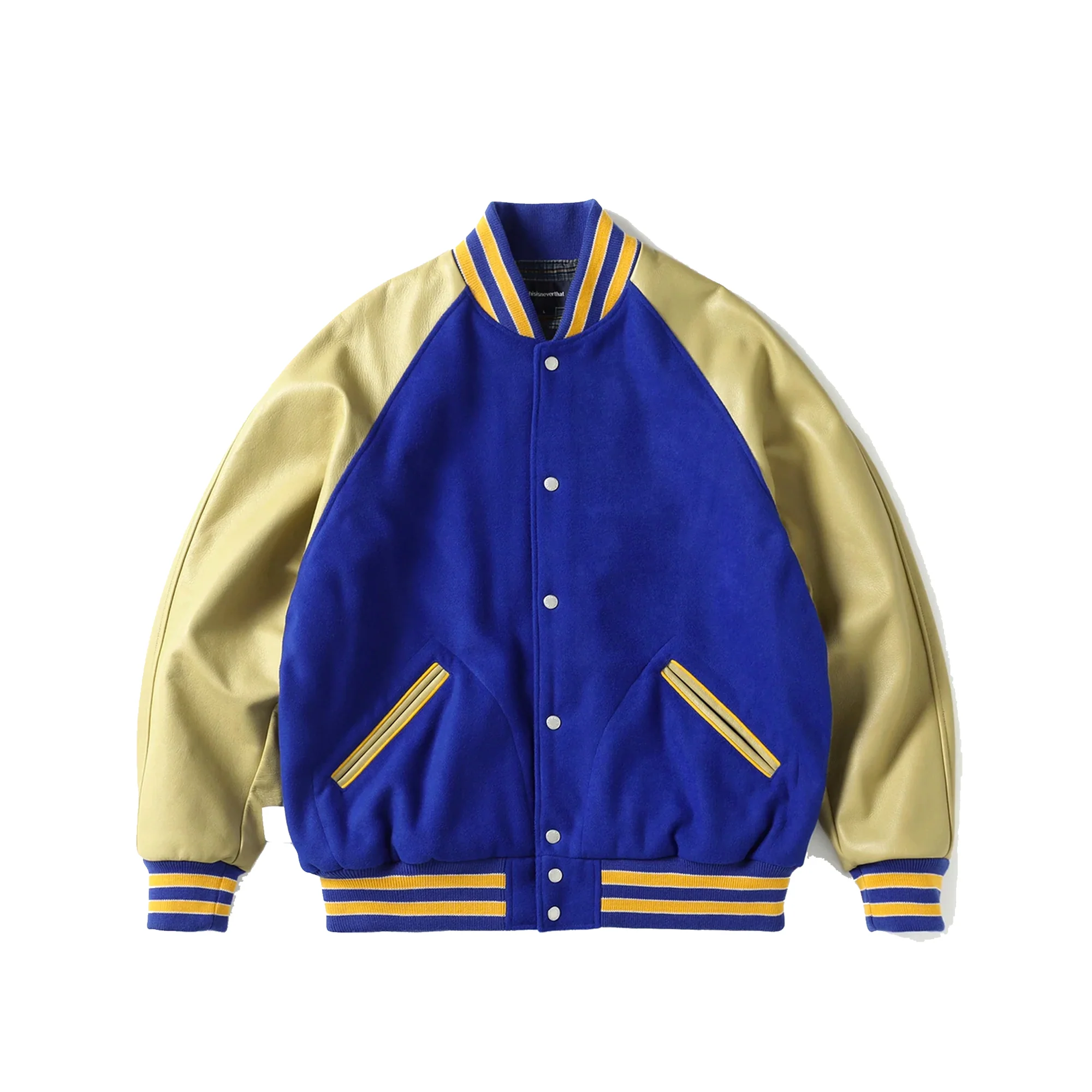 Thisisneverthat Mens Raglan Varsity Jacket 'Blue'