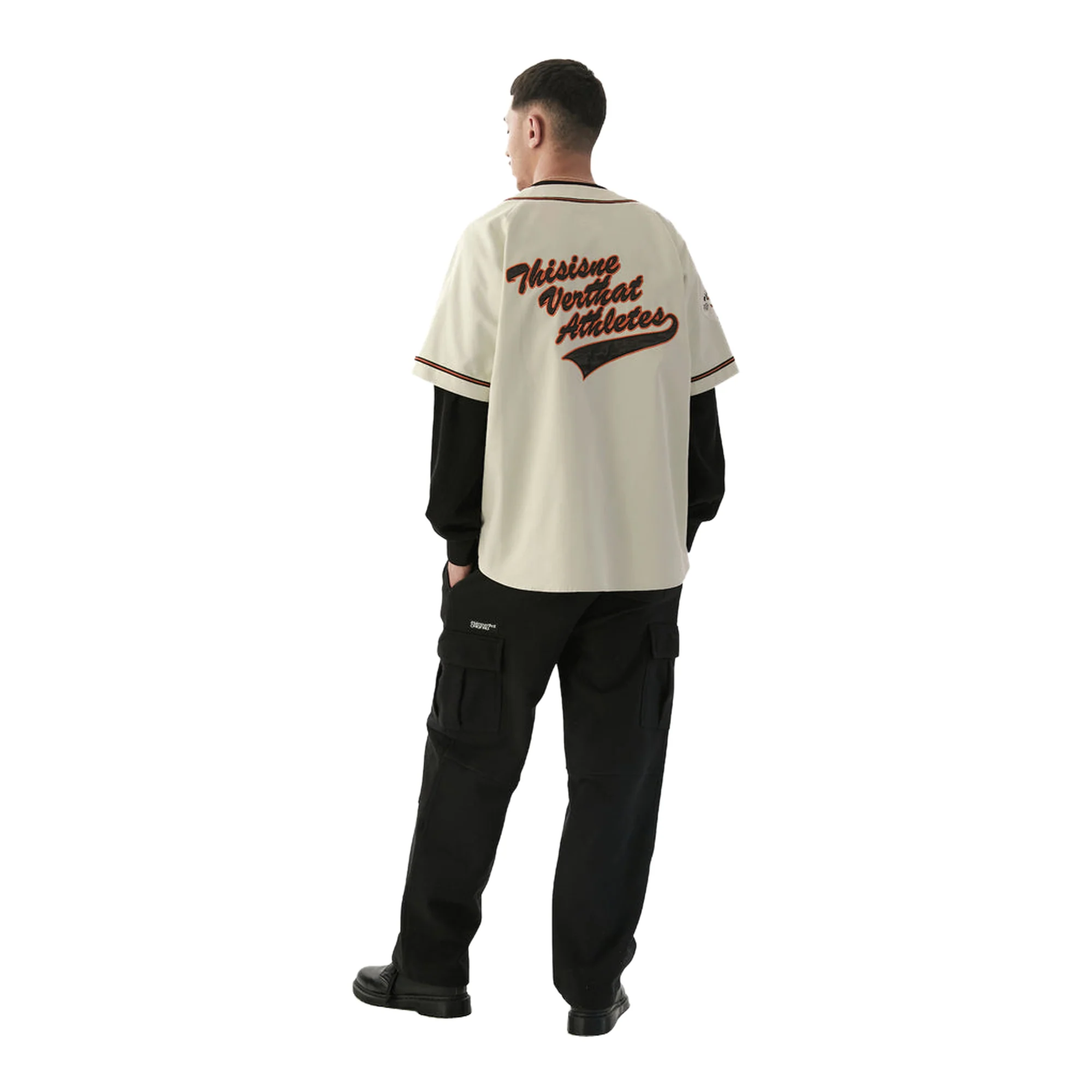 Thisisneverthat Mens Script Baseball Jersey - Image 4