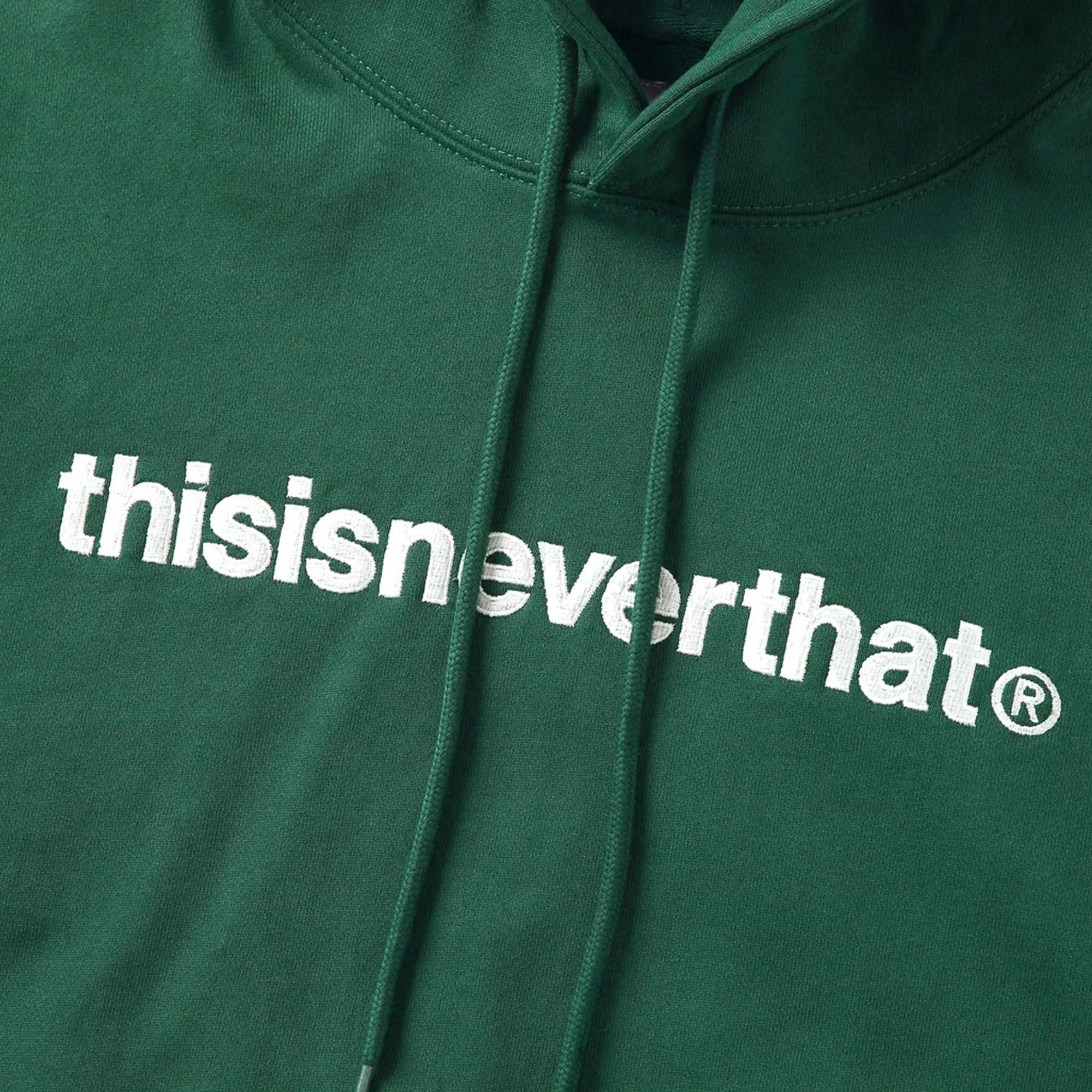 Thisisneverthat Mens T-Logo Hoodie 'Forest' - Image 3