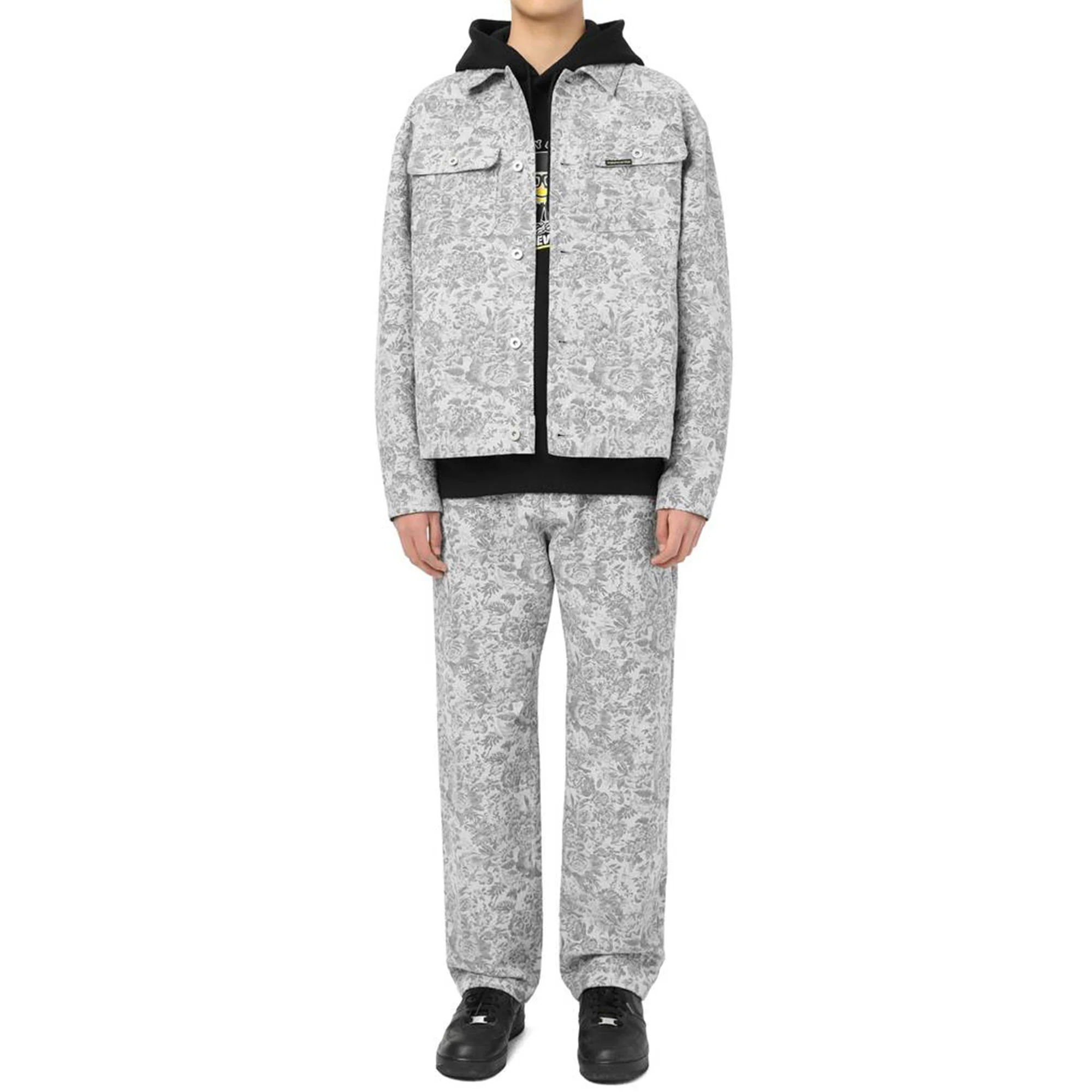 Thisisneverthat Mens Trucker Jacket 'Grey' - Image 2