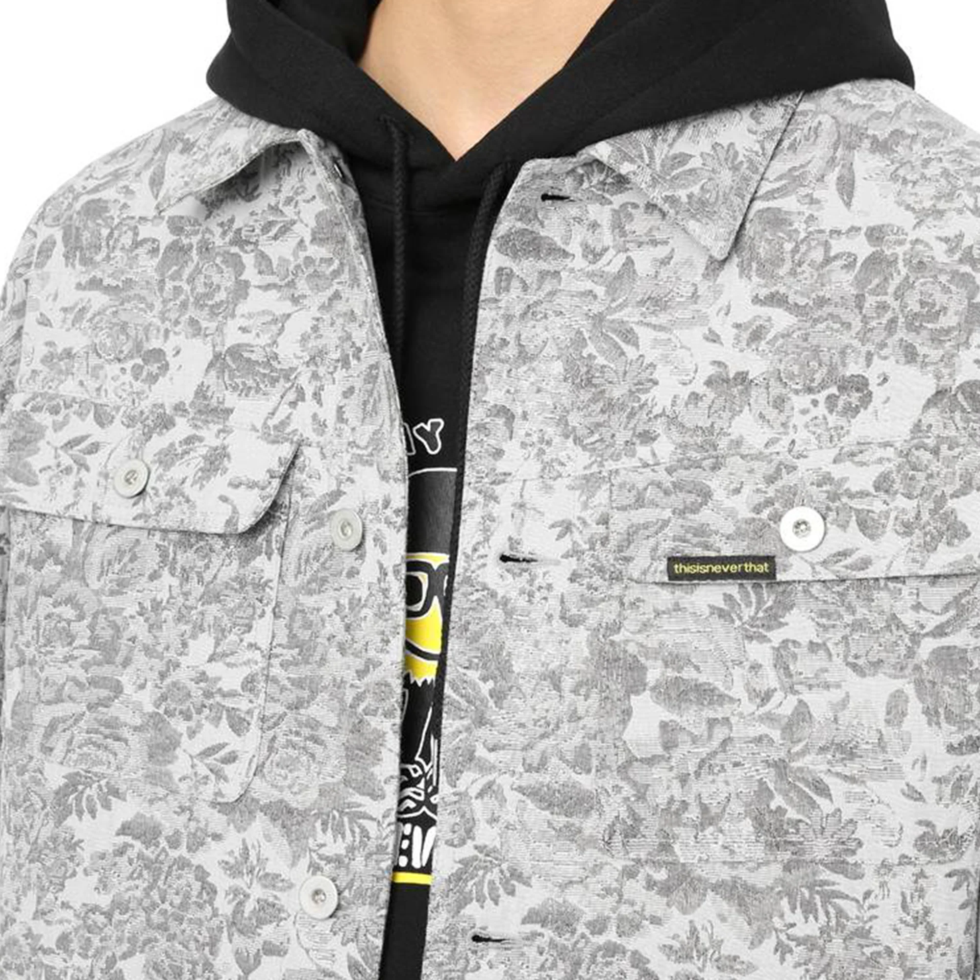 Thisisneverthat Mens Trucker Jacket 'Grey' - Image 4