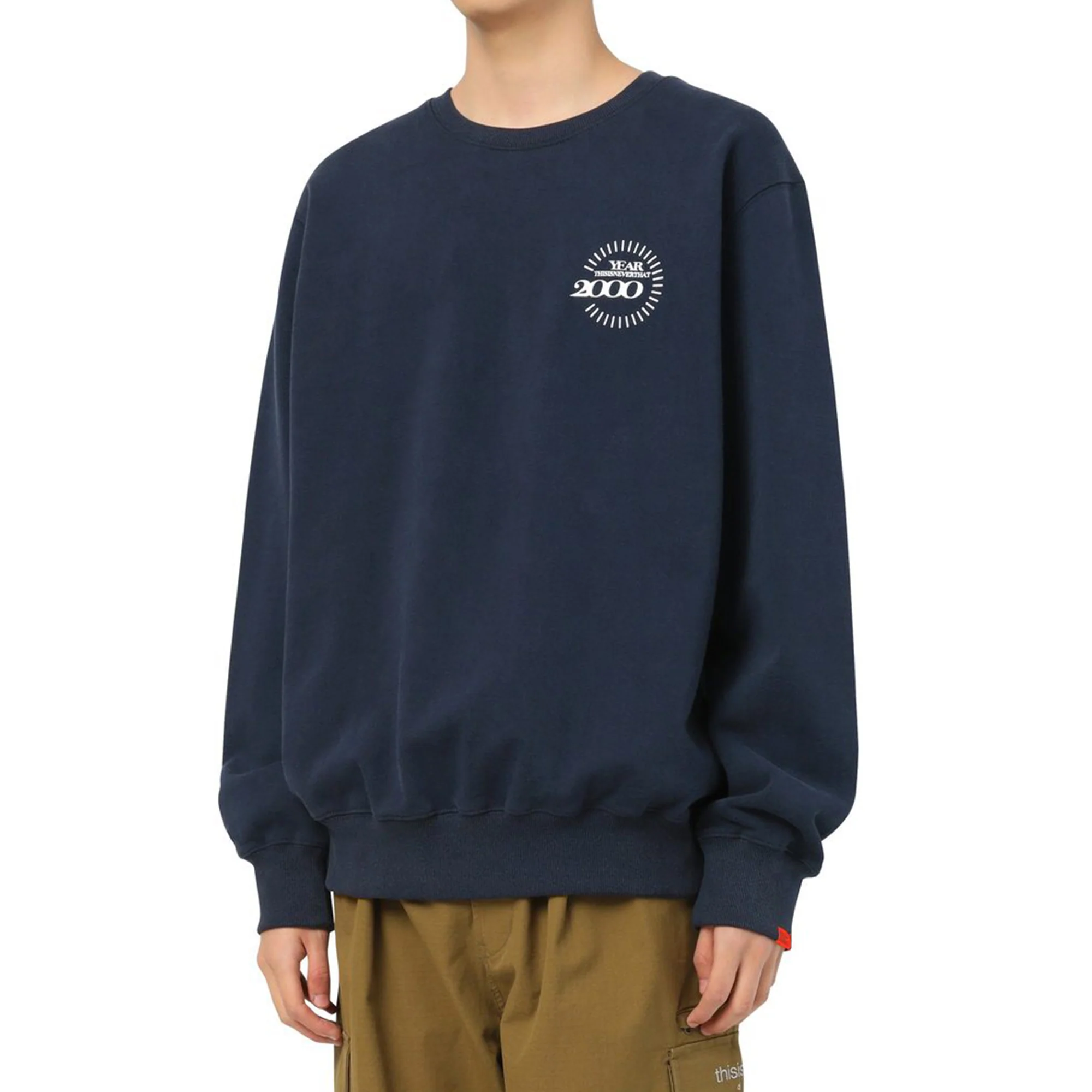 Thisisneverthat Mens Year 2000 Crewneck 'Dark Navy' - Image 2
