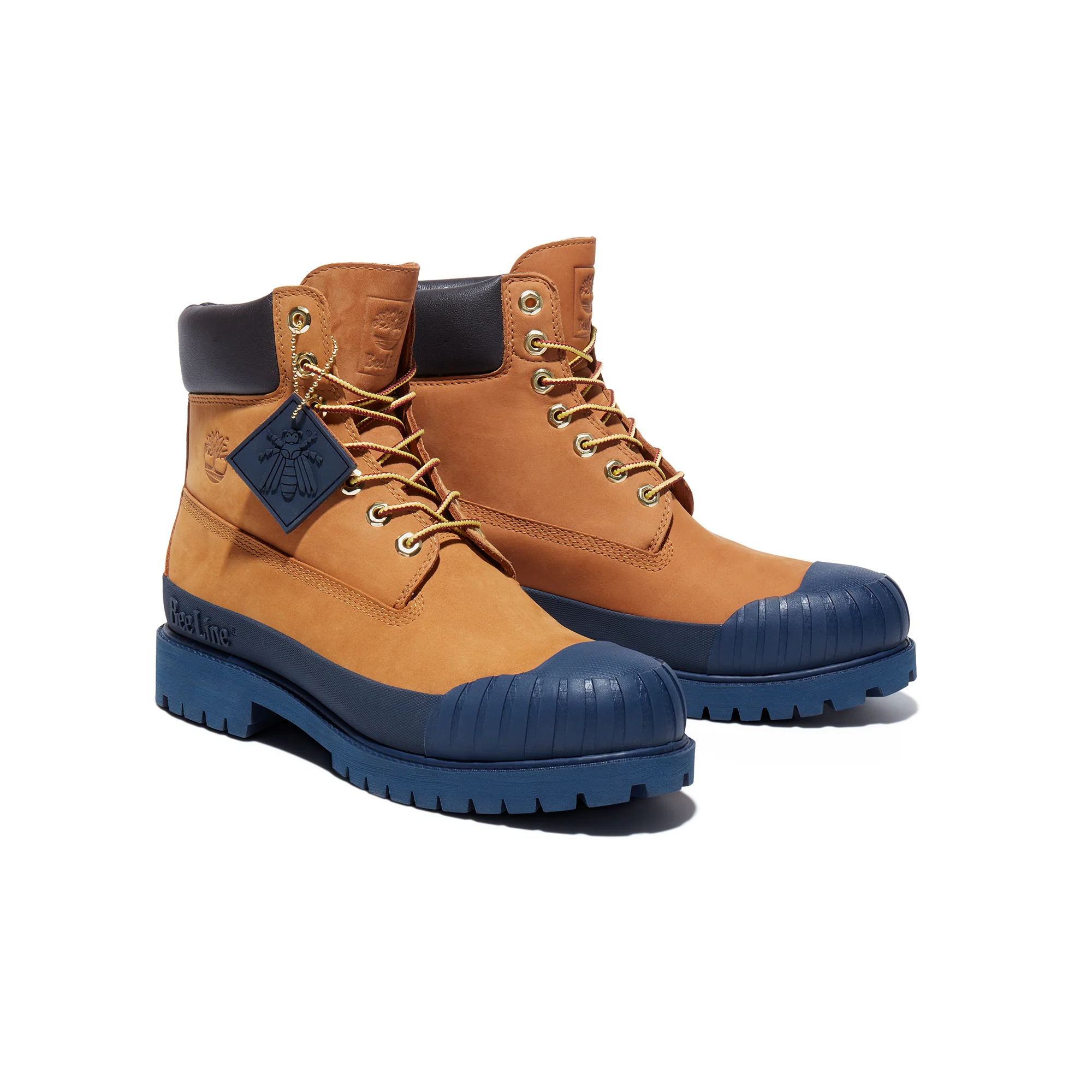 Timberland Men 6" Premium Rubbertoe WP Wheat Boots - Image 2
