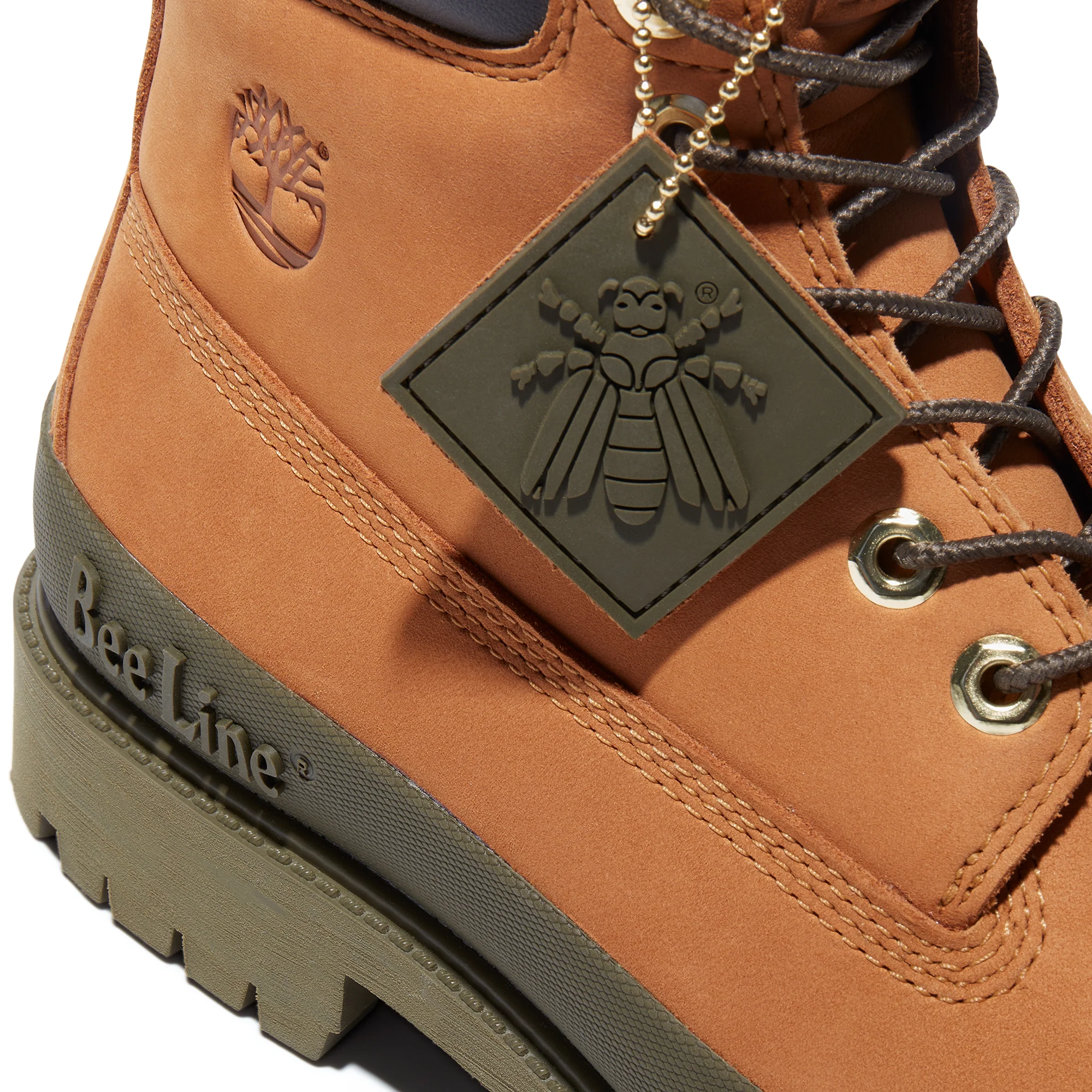 Timberland Men 6" Premium Rubbertoe WP Wheat Boots - Image 3