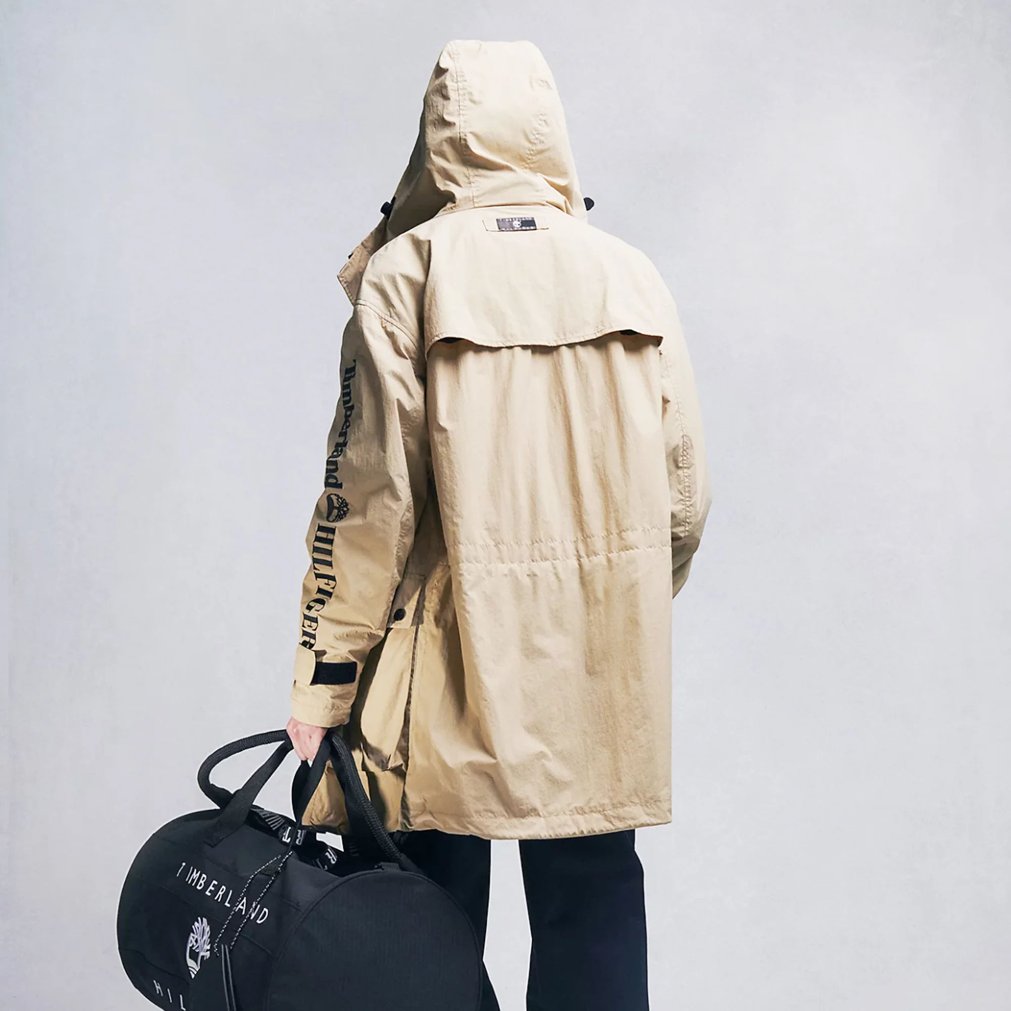 Tommy Hilfiger x Timberland Mens Ri Cargo Parka 'Light Sandalwood' - Image 2