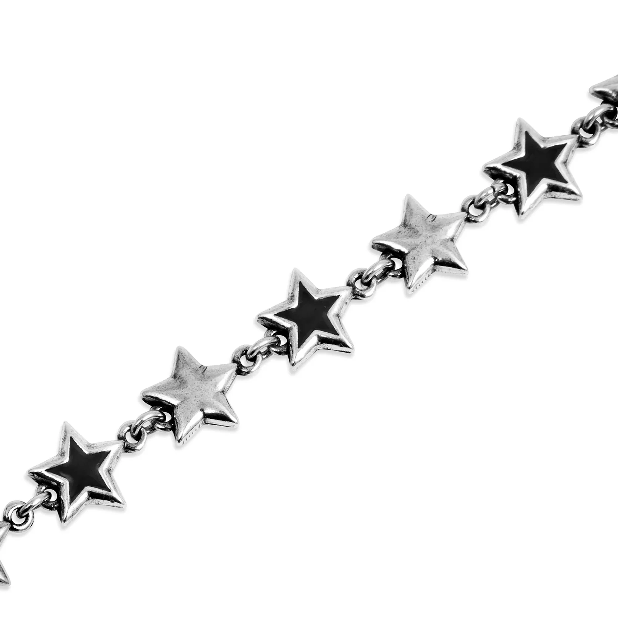 TwoJeys Black Enameled Stars Bracelet - Image 2