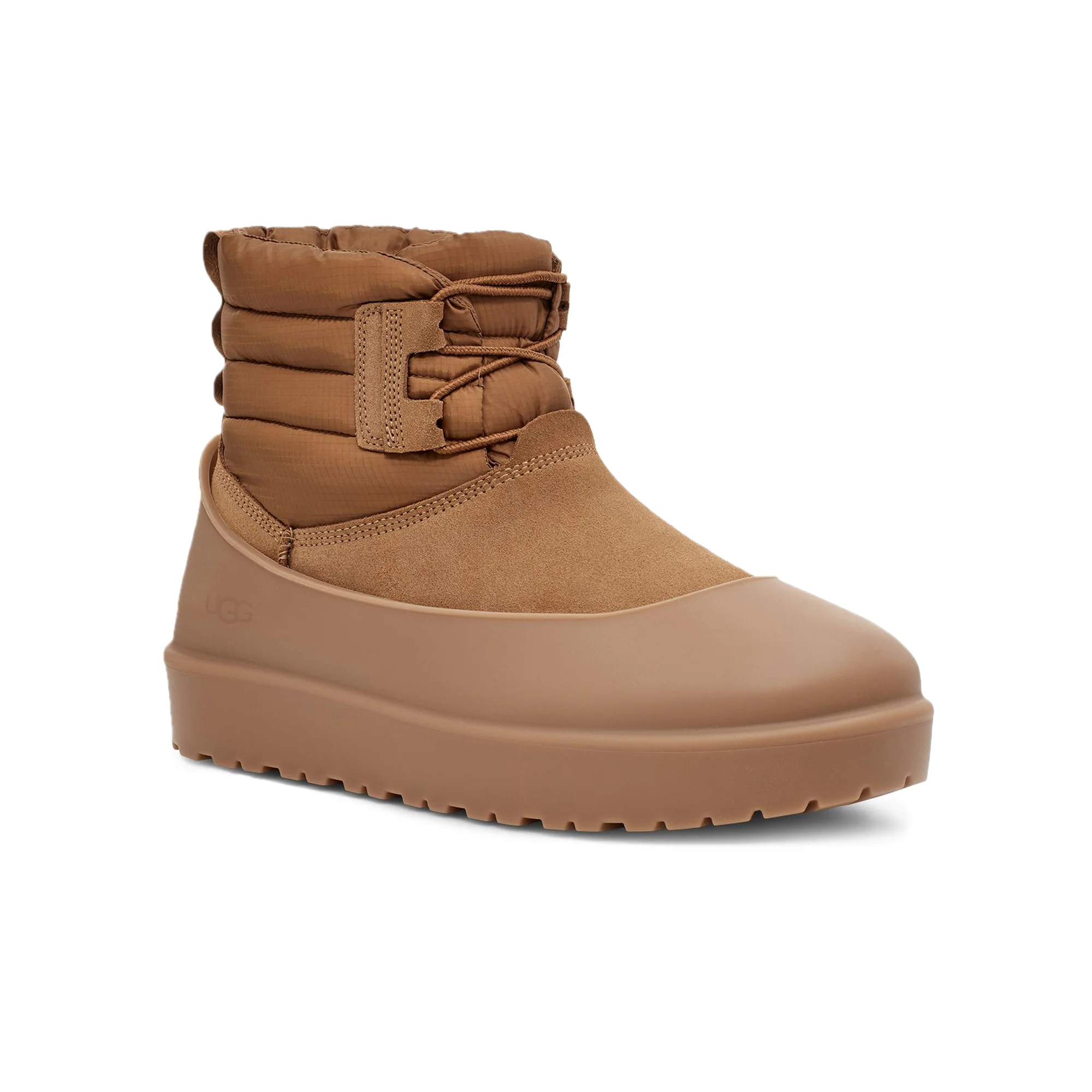Ugg Mens Classic Mini Lace-Up Weather Boots 'Chestnut' - Image 2
